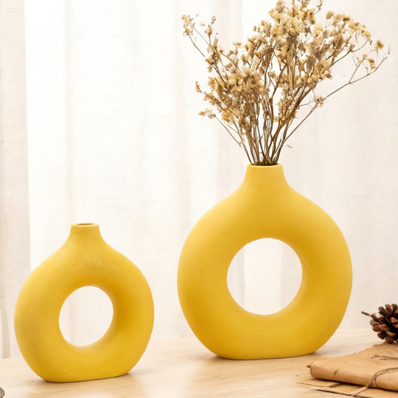 Ceramic Flower Vase Creative Modern Home Decor - Set