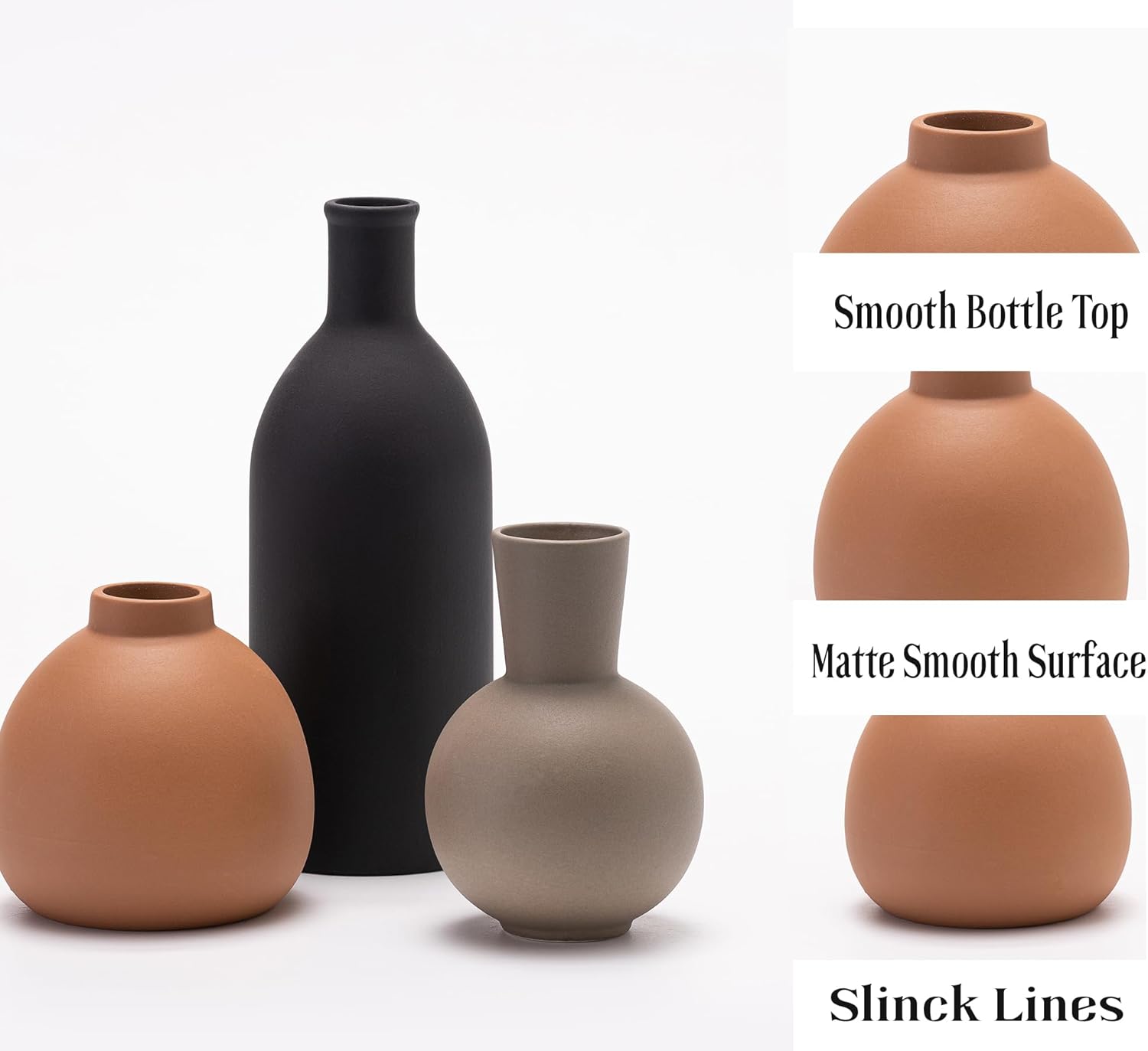 Ceramic Vase Set - Classic Matte