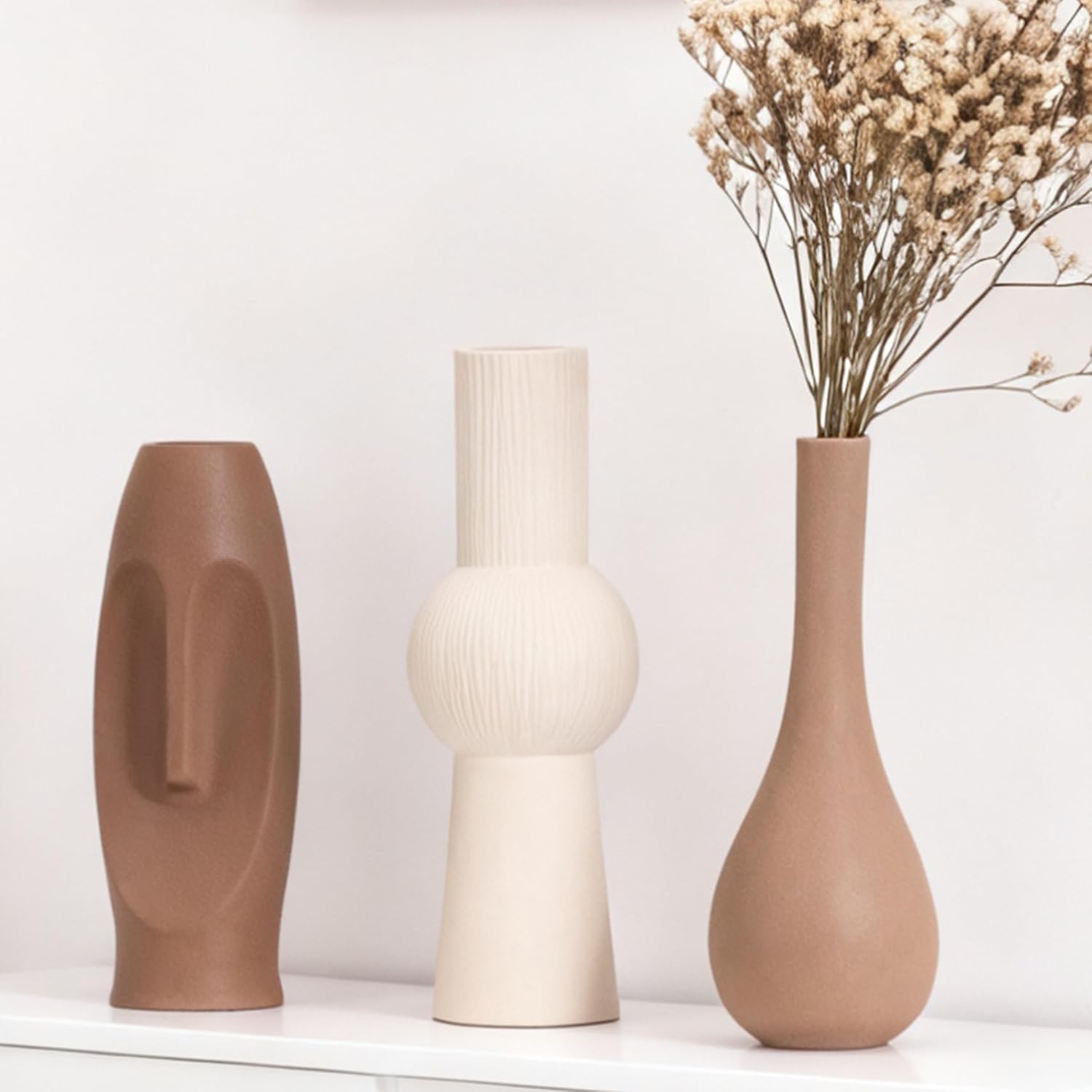 Ceramic Flower Vase Creative Modern Home Decor - Set