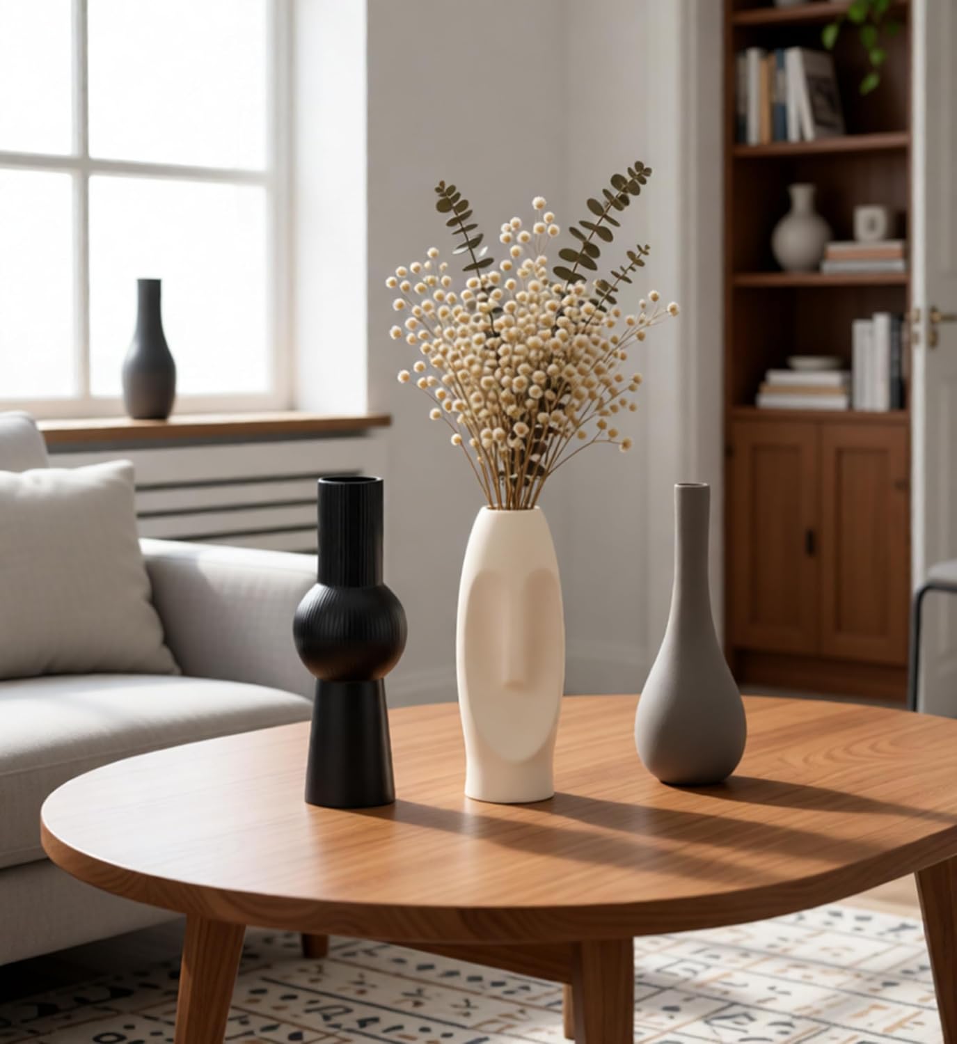 Ceramic Flower Vase Creative Modern Home Decor - Set