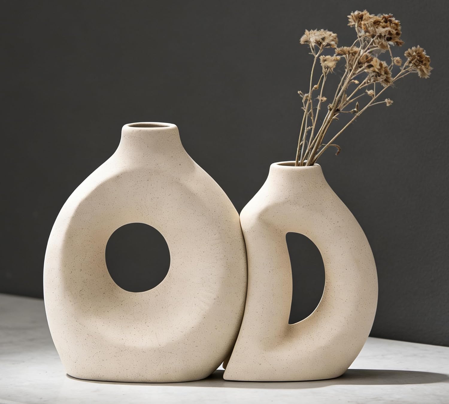 Ceramic Flower Vase Creative Modern Home Decor - Set