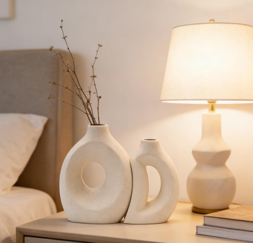 Ceramic Flower Vase Creative Modern Home Decor - Set