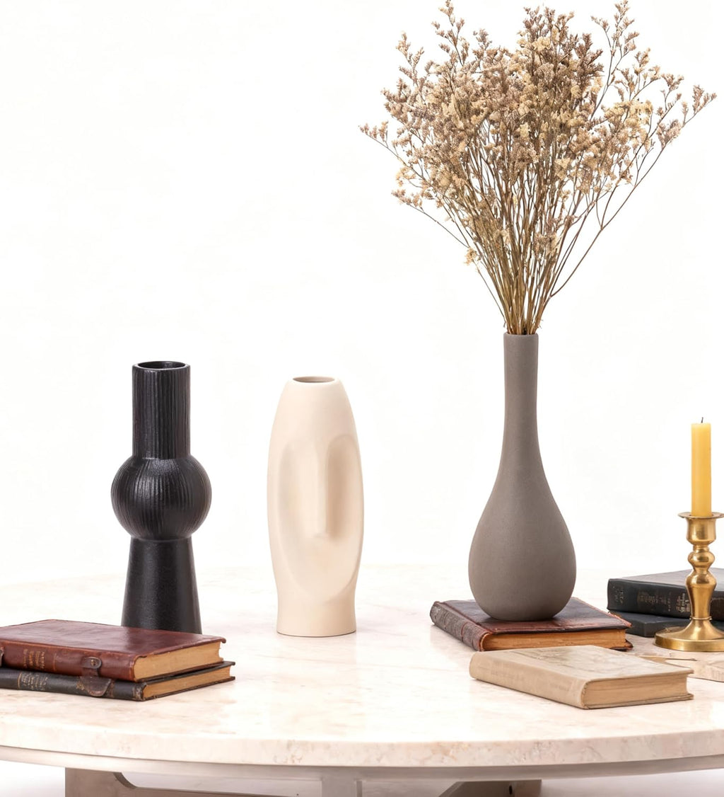 Ceramic Flower Vase Creative Modern Home Decor - Set