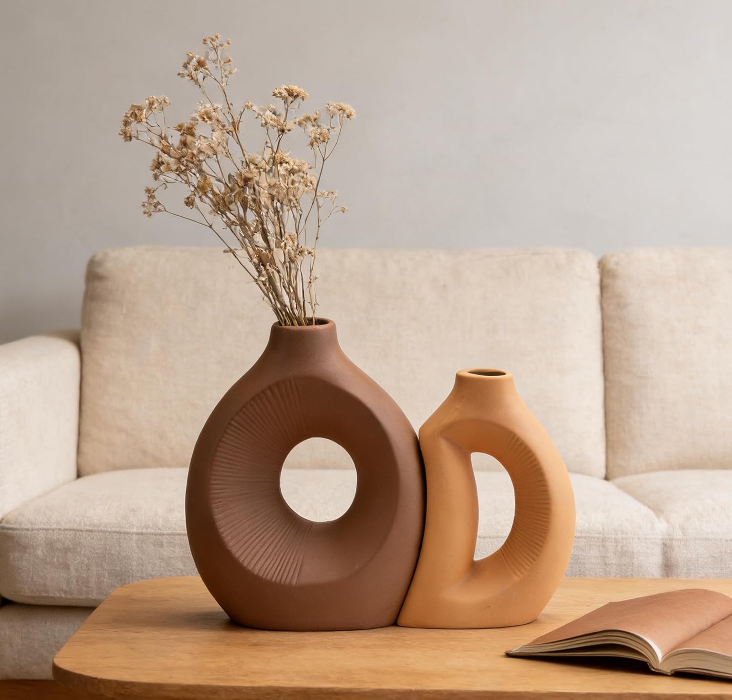 Ceramic Flower Vase Creative Modern Home Decor - Set