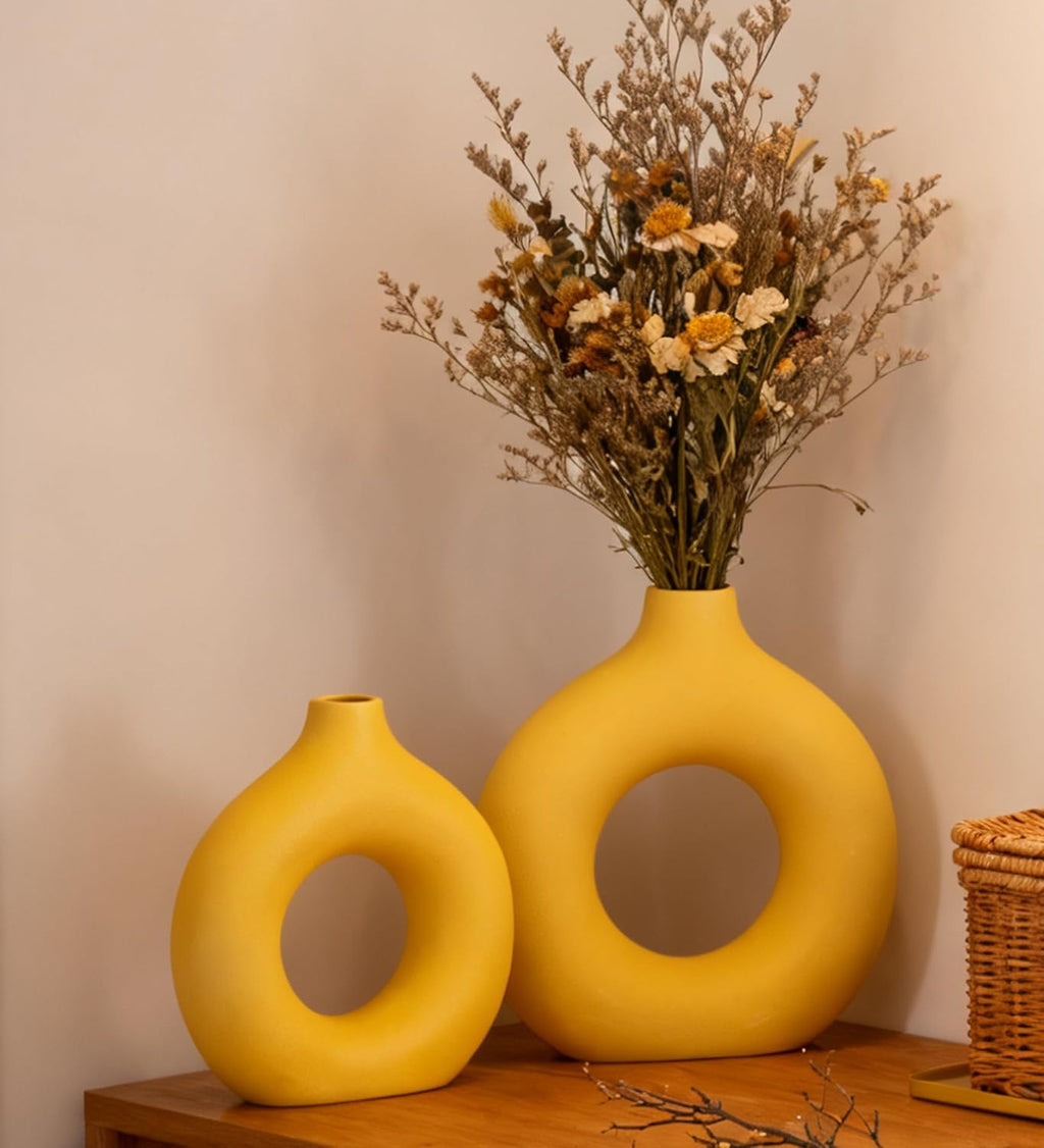 Ceramic Flower Vase Creative Modern Home Decor - Set