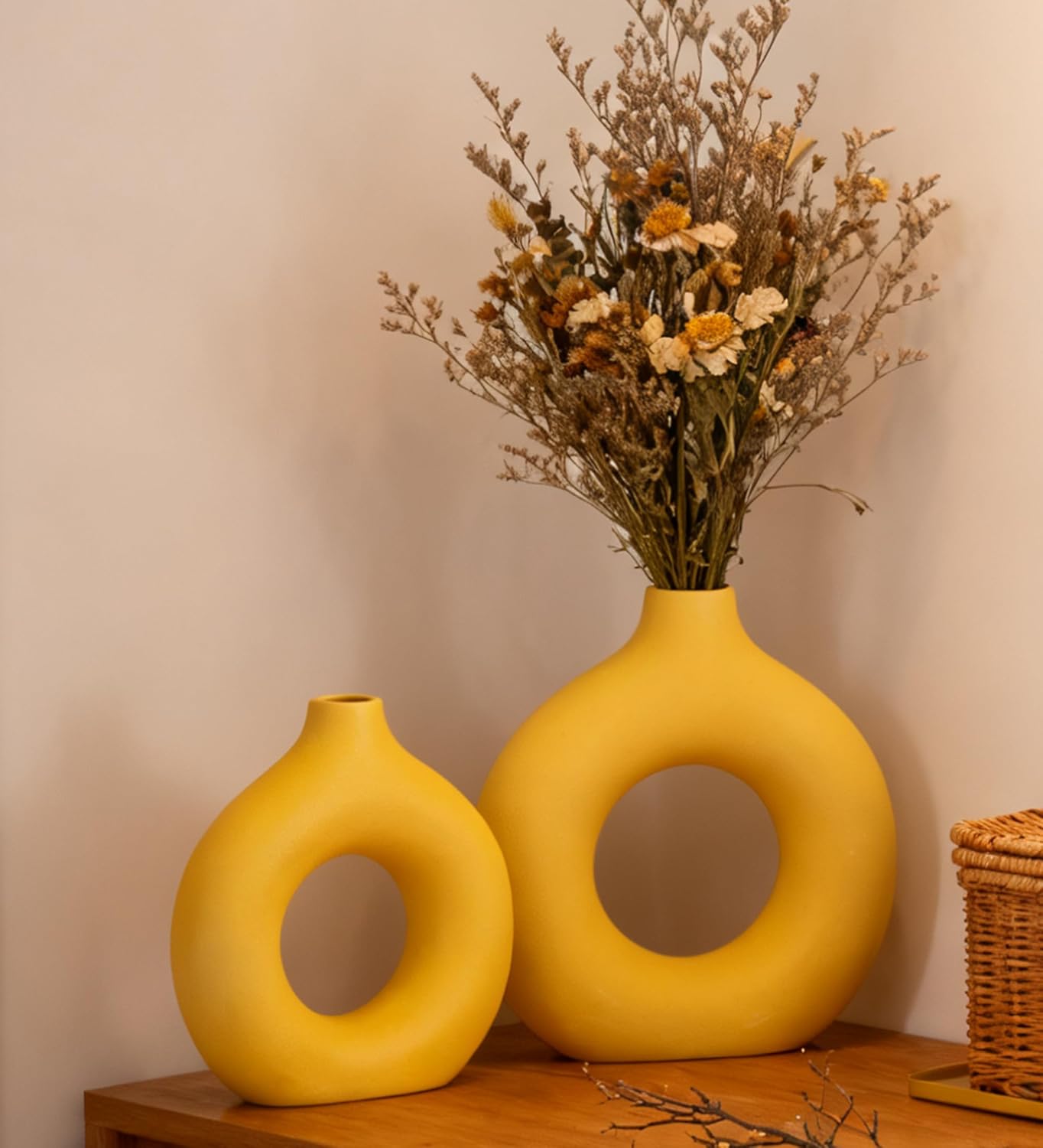 Ceramic Flower Vase Creative Modern Home Decor - Set