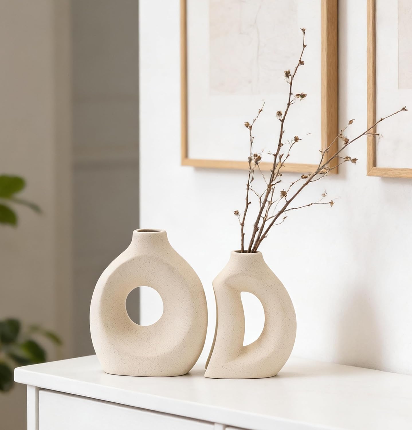 Ceramic Flower Vase Creative Modern Home Decor - Set