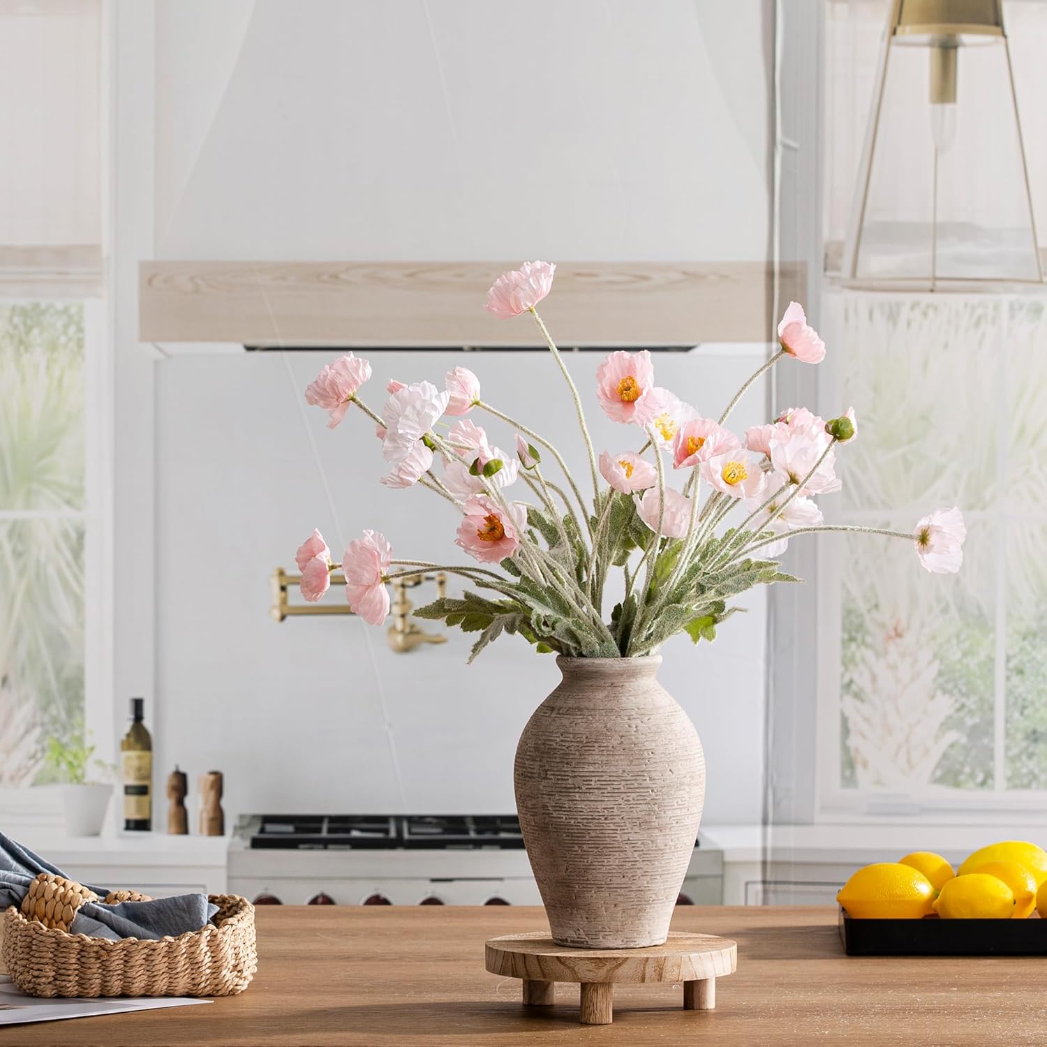 Ceramic Flower Vase - Farmhouse Rustic Vintage