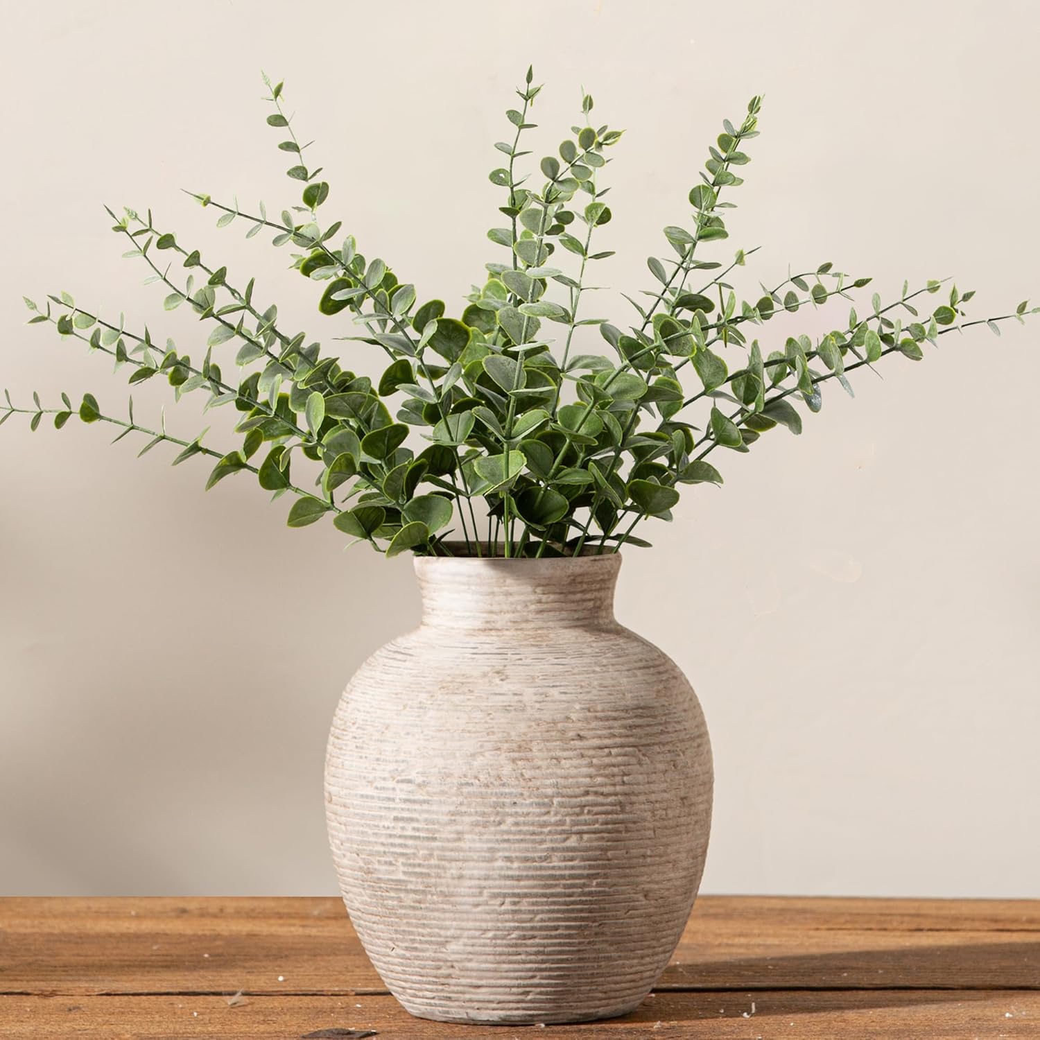 Ceramic Flower Vase - Farmhouse Rustic Vintage