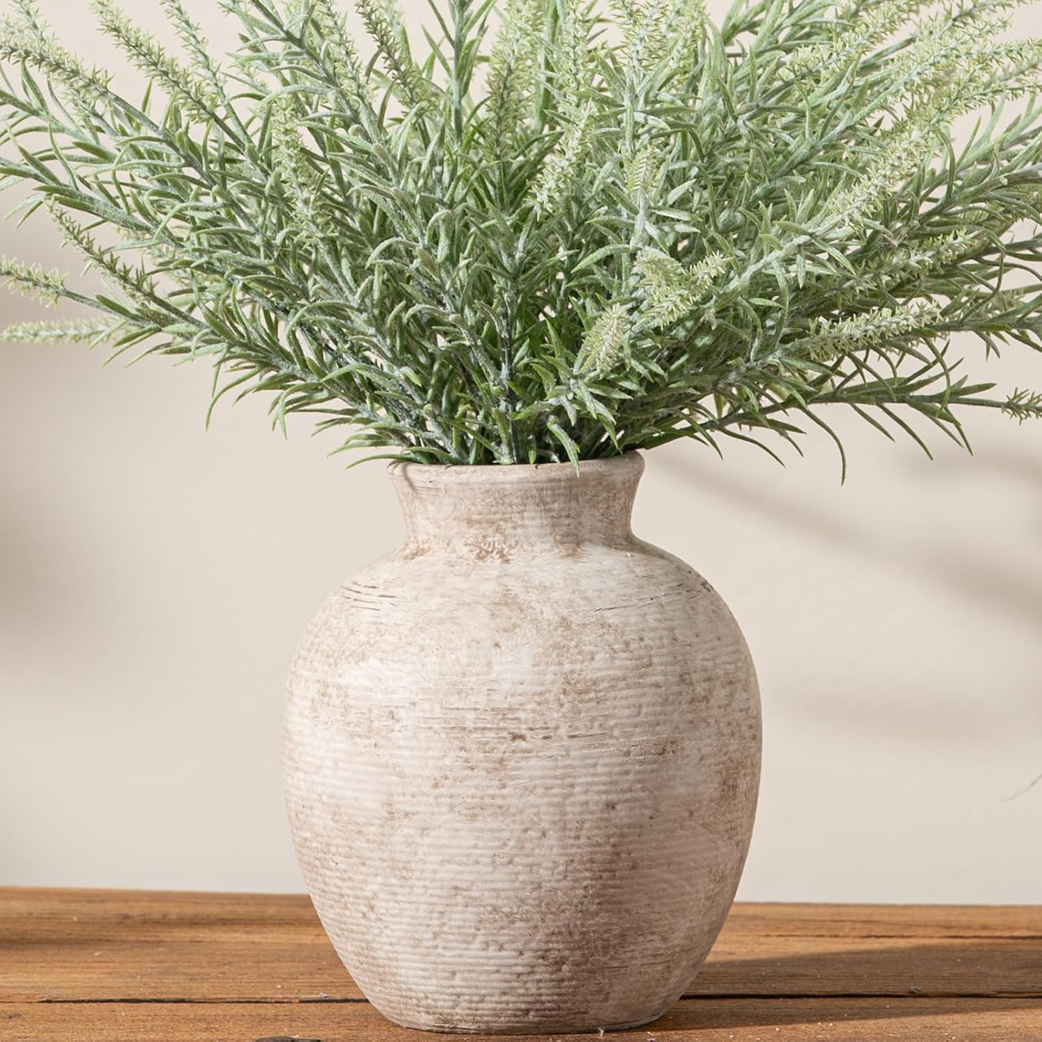 Ceramic Flower Vase - Farmhouse Rustic Vintage