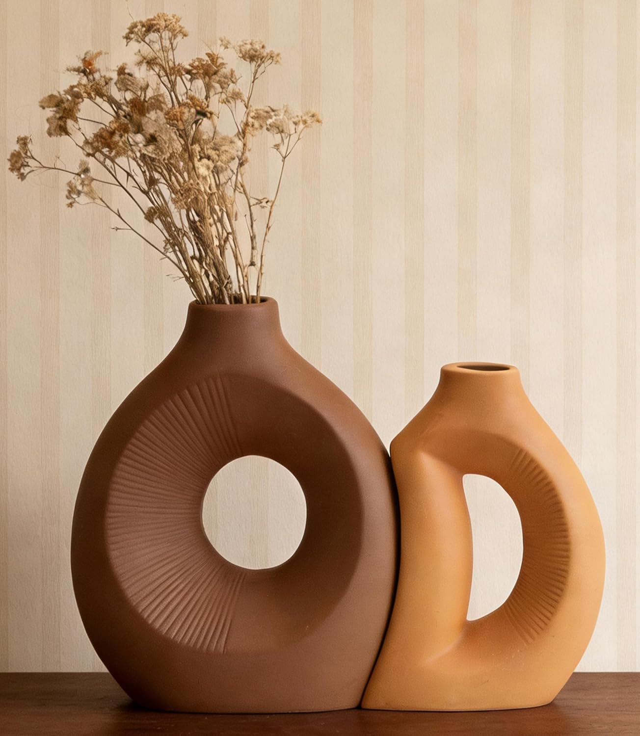 Ceramic Flower Vase Creative Modern Home Decor - Set