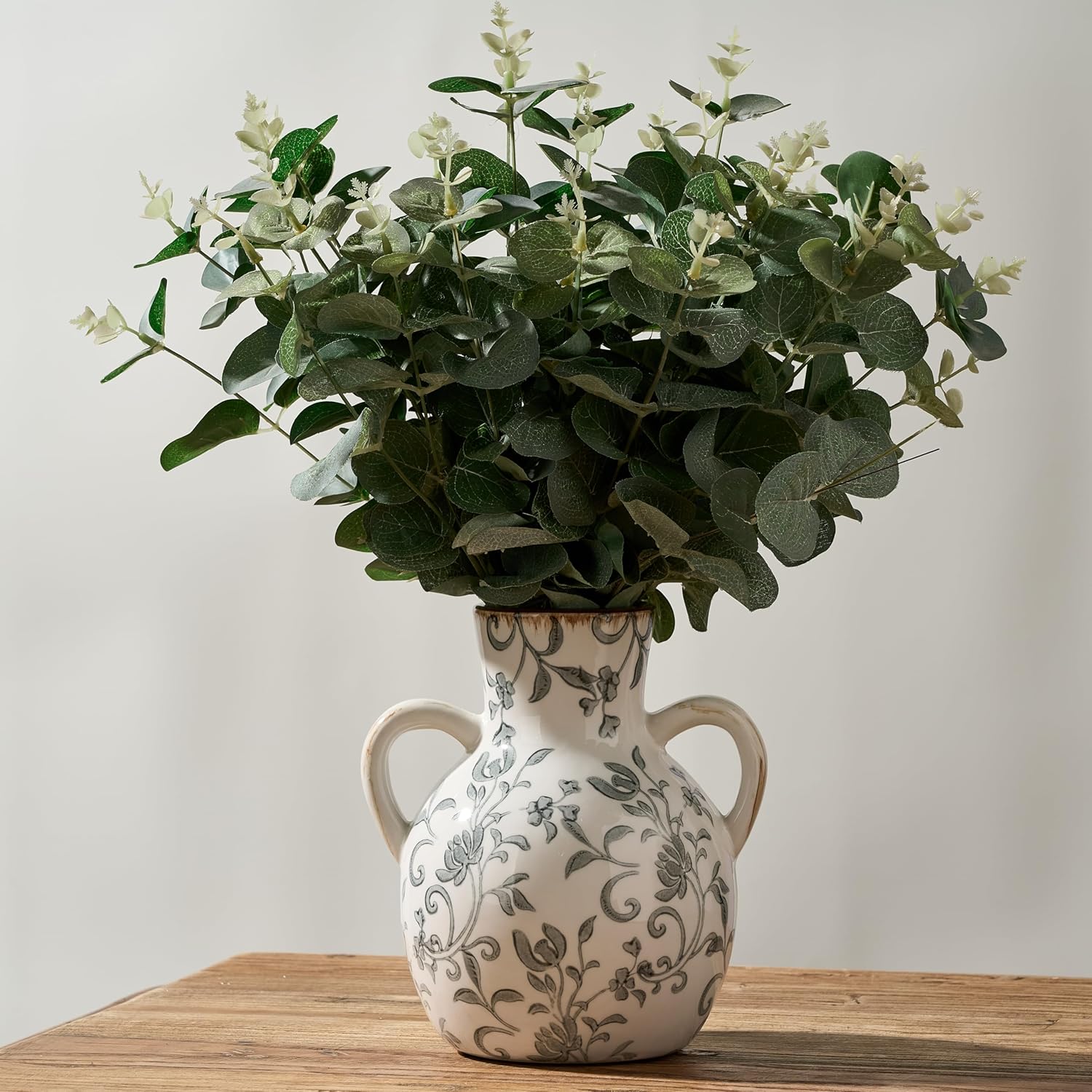 Rustic Ceramic Farmhouse Flower Vase