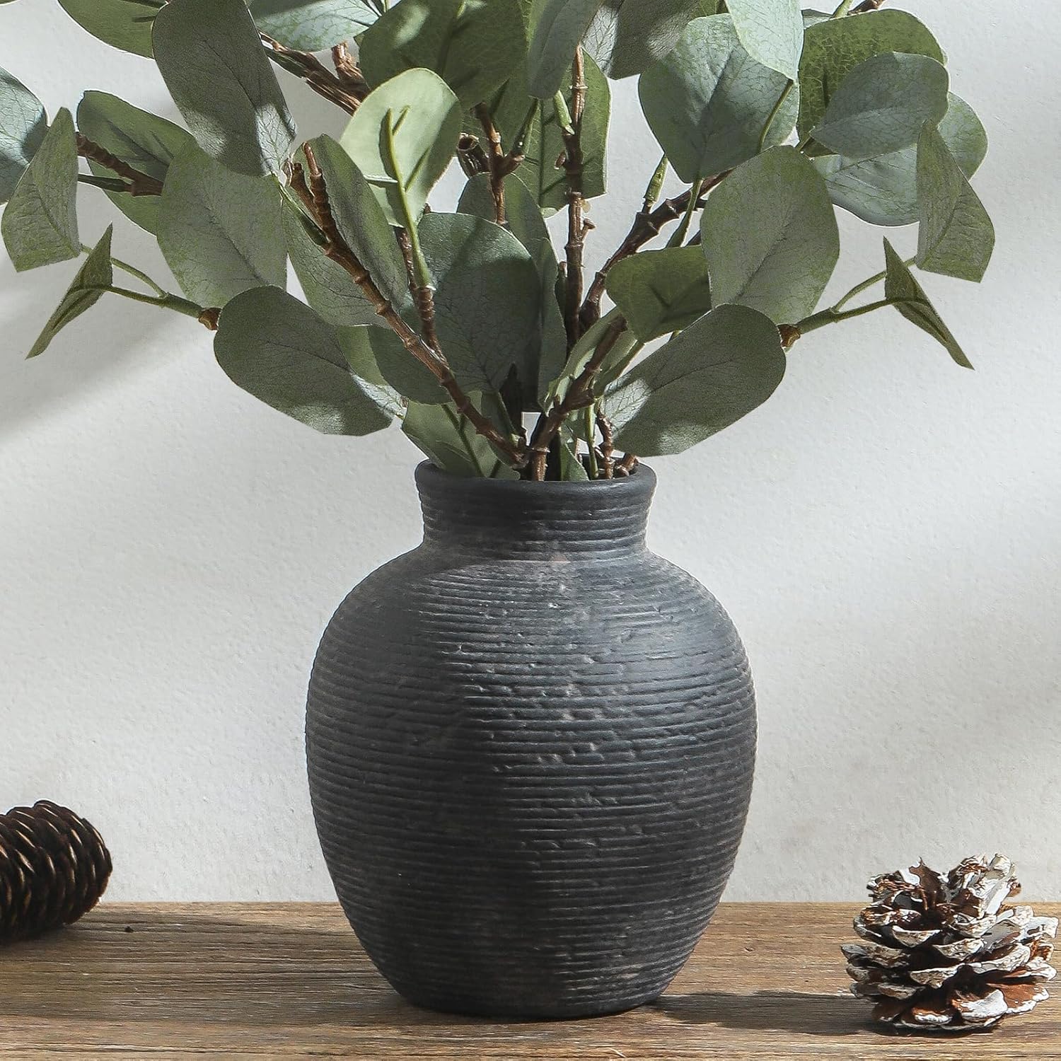 Ceramic Flower Vase - Farmhouse Rustic Vintage