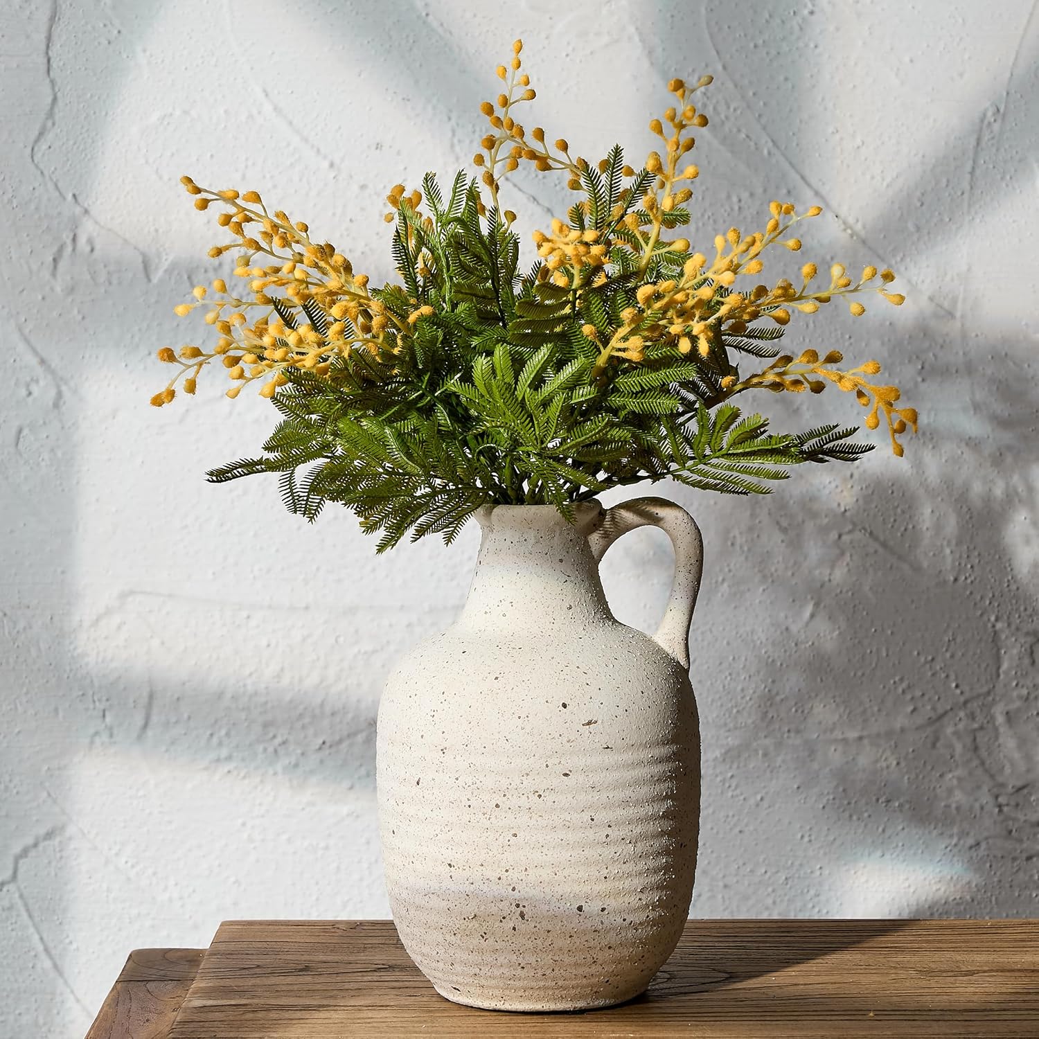 Rustic Ceramic Farmhouse Flower Vase