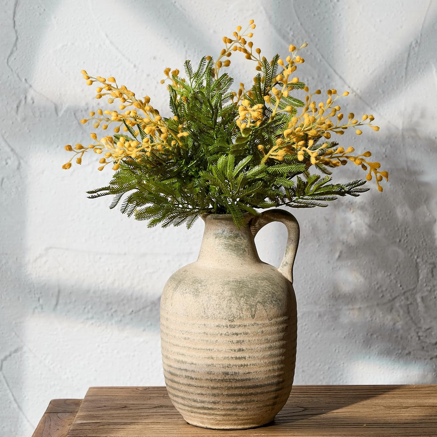 Rustic Ceramic Farmhouse Flower Vase