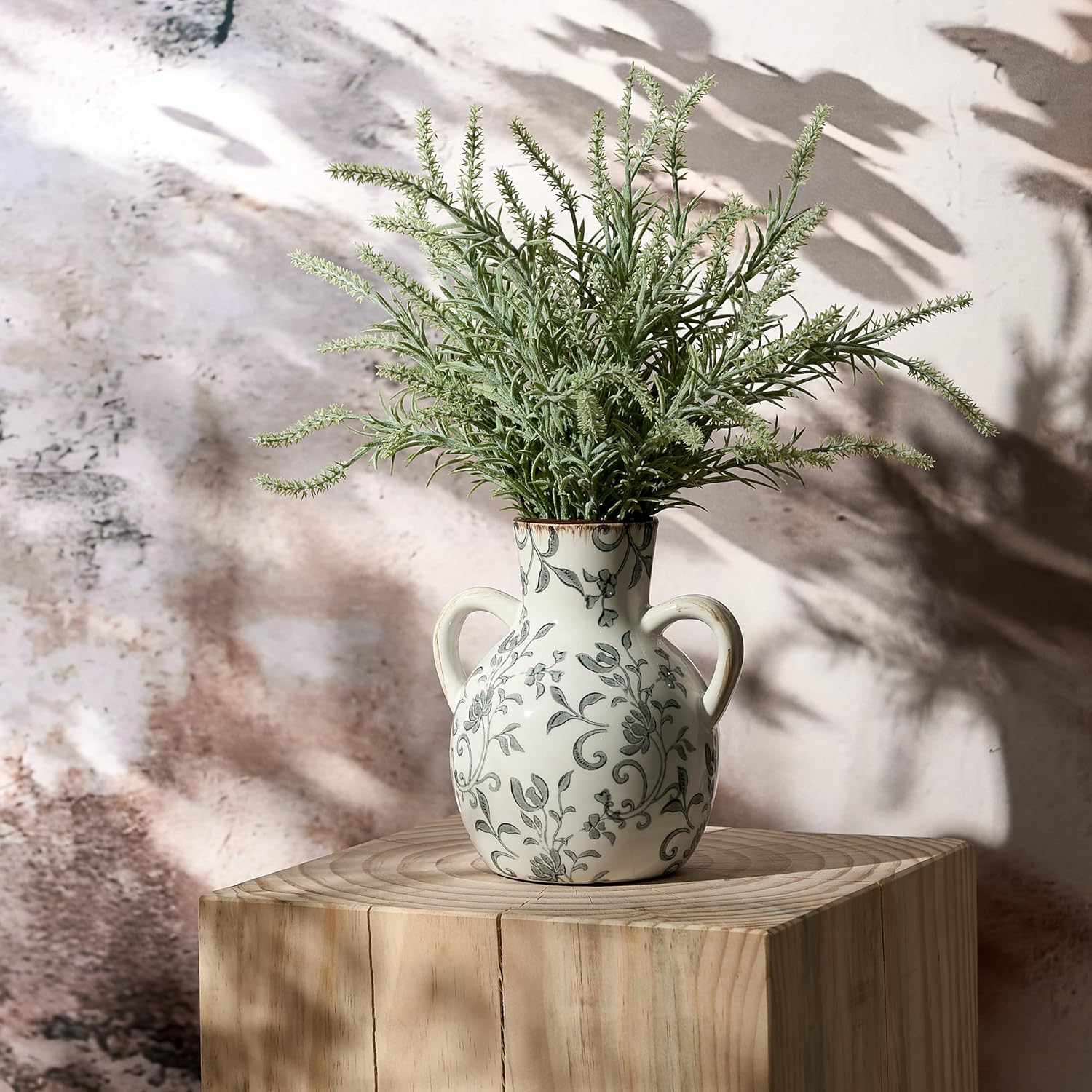 Rustic Ceramic Farmhouse Flower Vase