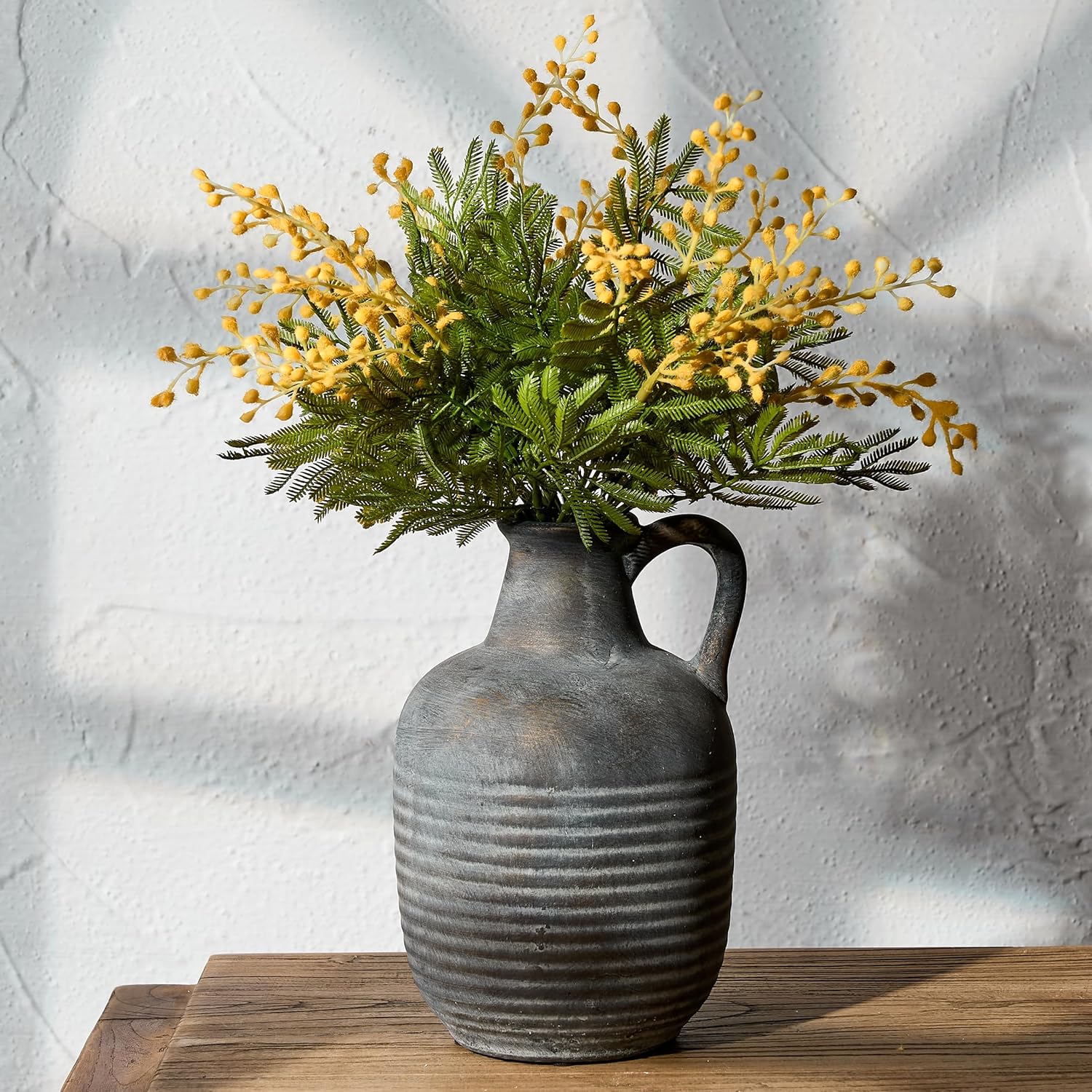 Rustic Ceramic Farmhouse Flower Vase