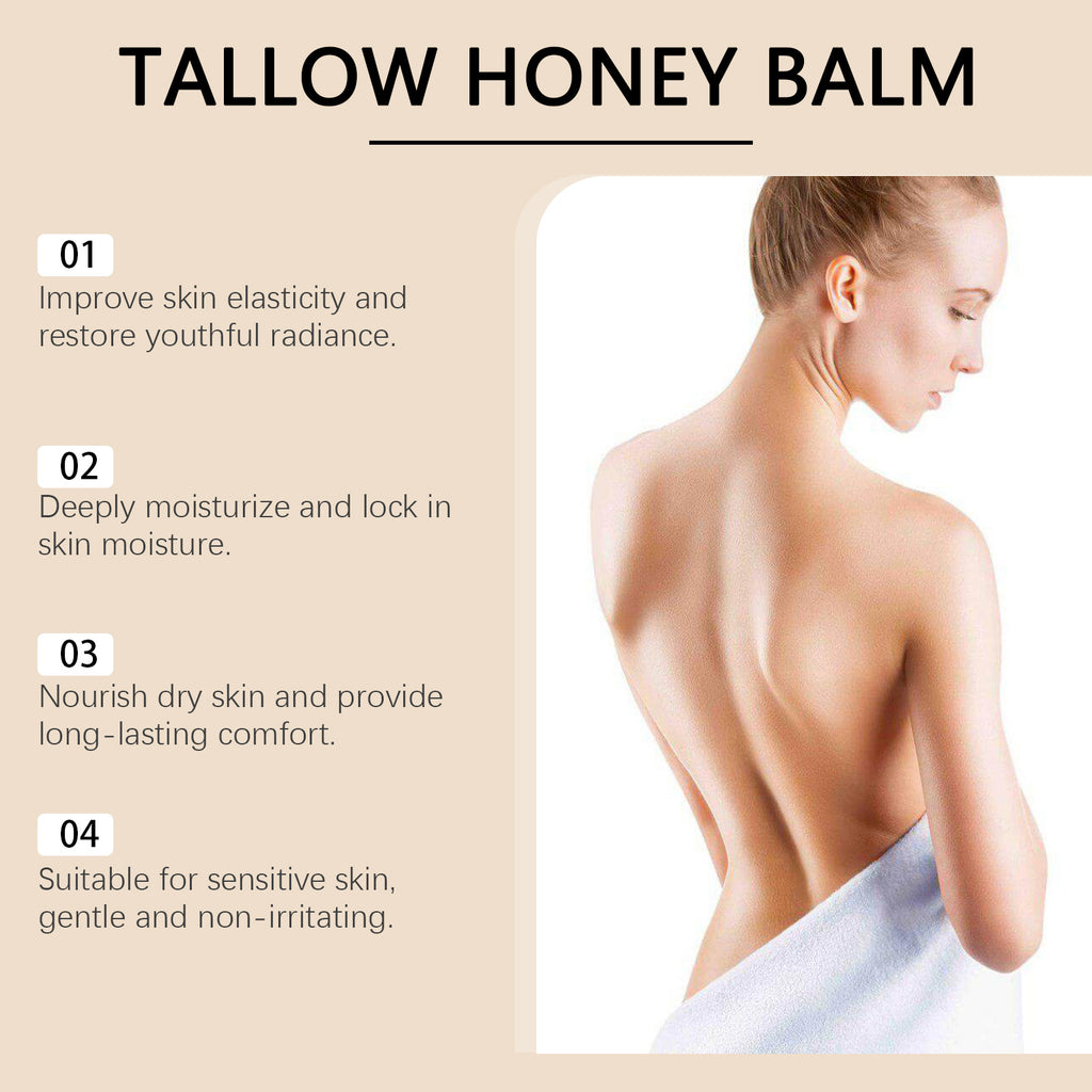 Tallow Honey Facial Balm Reduce Redness Repair Soothing Nourishing Moisturizer Improve Dryness Rough Oil Control Beauty Products