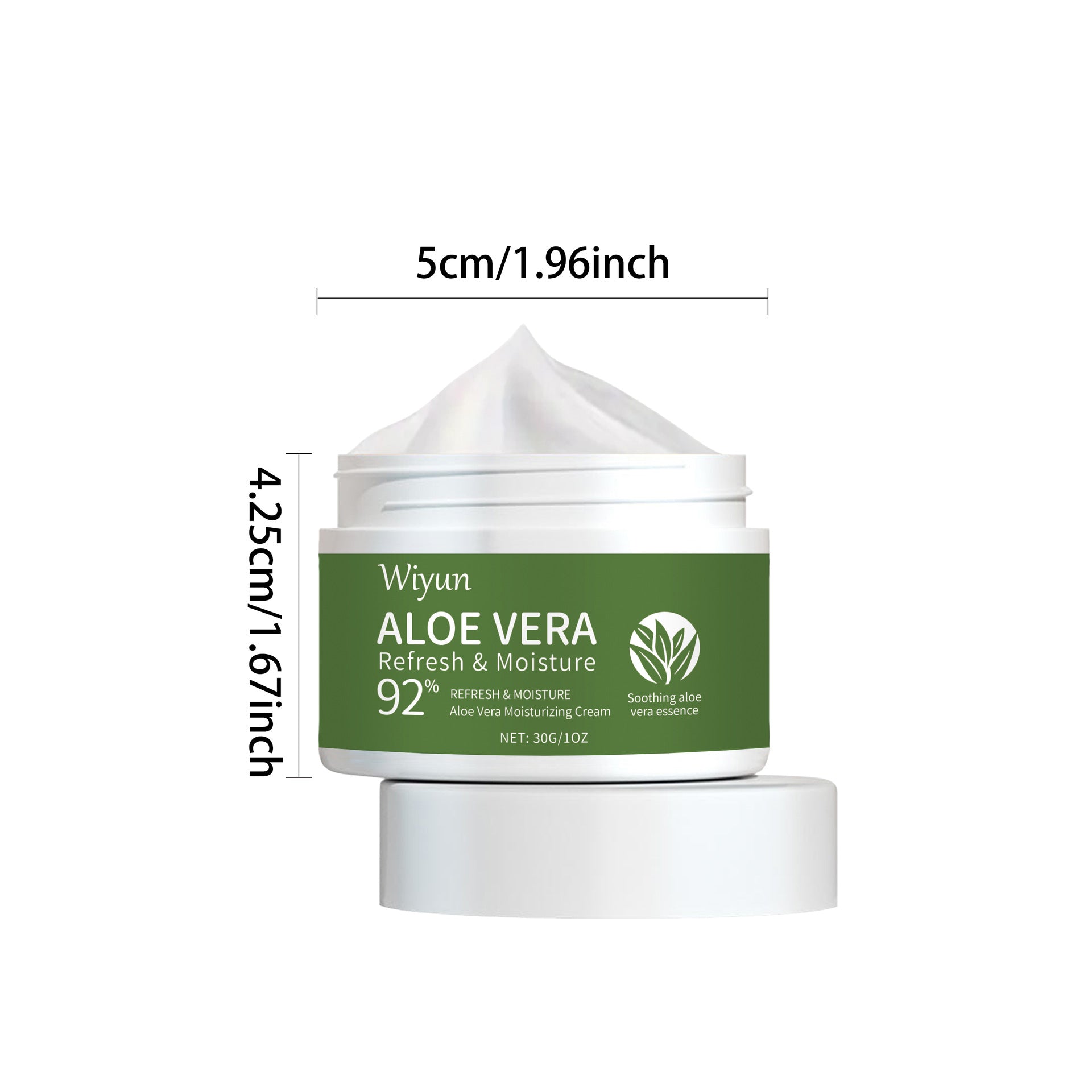 Aloe Vera Face Cream Relieve Redness Improve Dryness Repair Sensitive Moisturizing Rejuvenating Nourishing Soothing Facial Cream