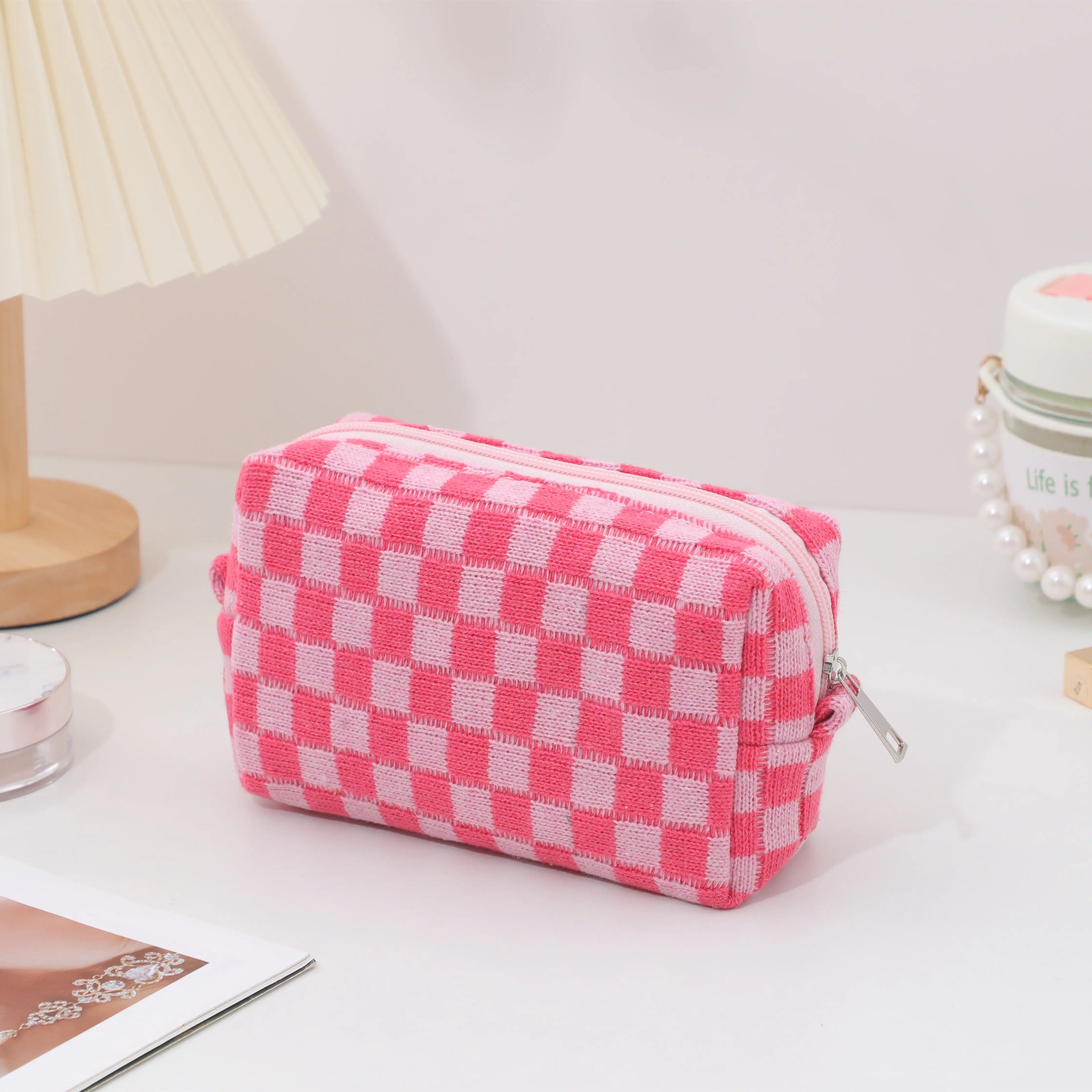 Cosmetic Bag Makeup Bag Portable Travel Makeup Case Cute Pencil Pouch Women Toiletry Bag for Girls Traveling