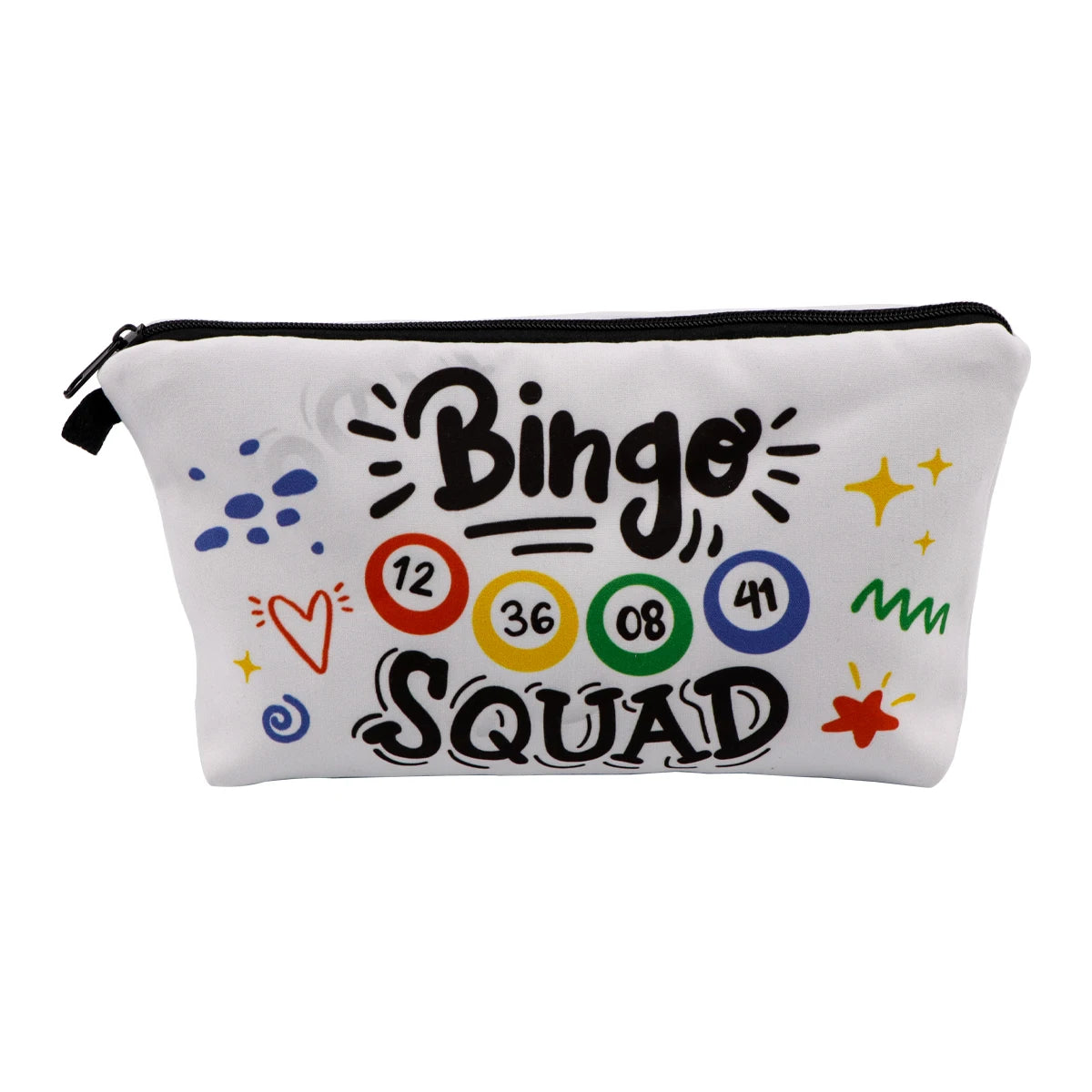 Simple Quotes Cosmetic Bags Portable for Women Cartoon Phrase Travel Storage Bag Lipstick Cosmetics Small Bags Organizer Case