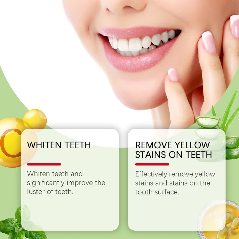 Aloe Vera Toothpaste For Gentle Teeth Cleaning - Remove Odor & Stains, Brighten Smile, Enamel Protection Formula