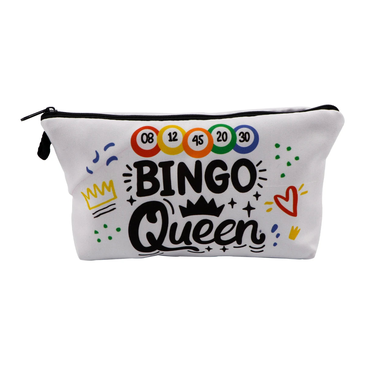 Simple Quotes Cosmetic Bags Portable for Women Cartoon Phrase Travel Storage Bag Lipstick Cosmetics Small Bags Organizer Case