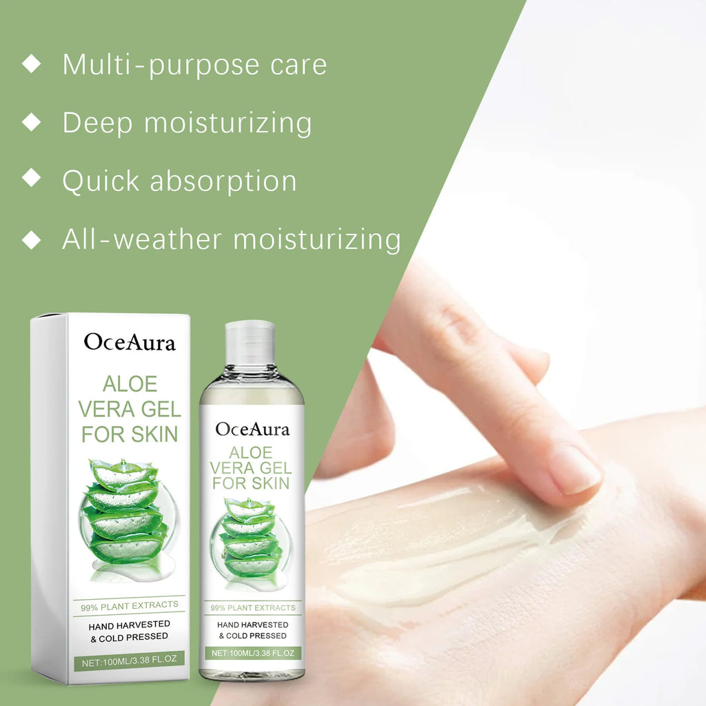 Aloe Vera Gel Pore Shrinking Oil Control Ance Remover Moisturizing Brighten Anti-Aging Facial Essence Beauty Skin Care Products