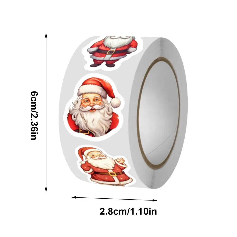 Christmas Stickers for Holiday Crafts Tag Sticker Envelopes Christmas Santa Claus Packing Label Christmas theme Party supplies