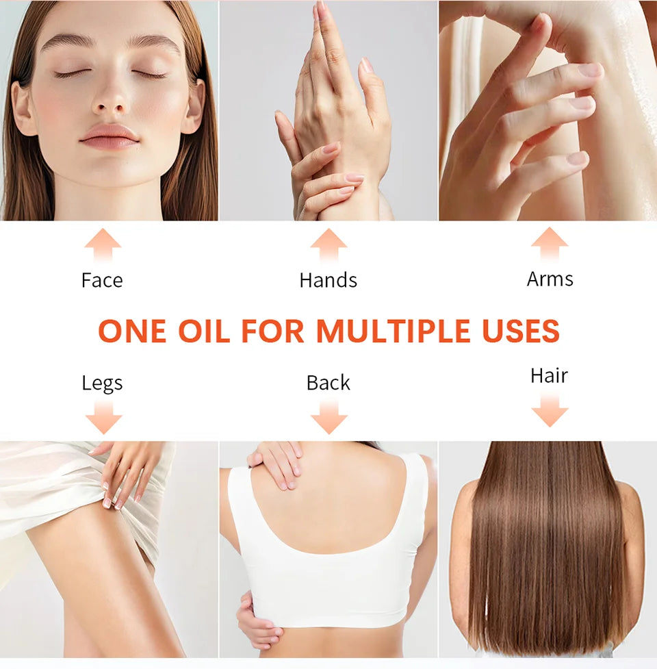 Bio Skincare Body Oil Face Body Moisturizer Vitamin A Vitamin E Exfoliate skin Improve Hair Health Fade Scars Exfoliate skin car