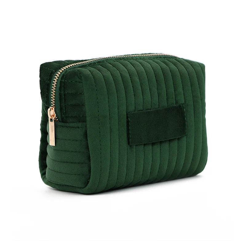 Makeup Bag Travel Cosmetic Bag, Puffy Padded Make Up Bags for Women Makeup Organizer Case, Wide-open Pouch Purse Travel Essenti