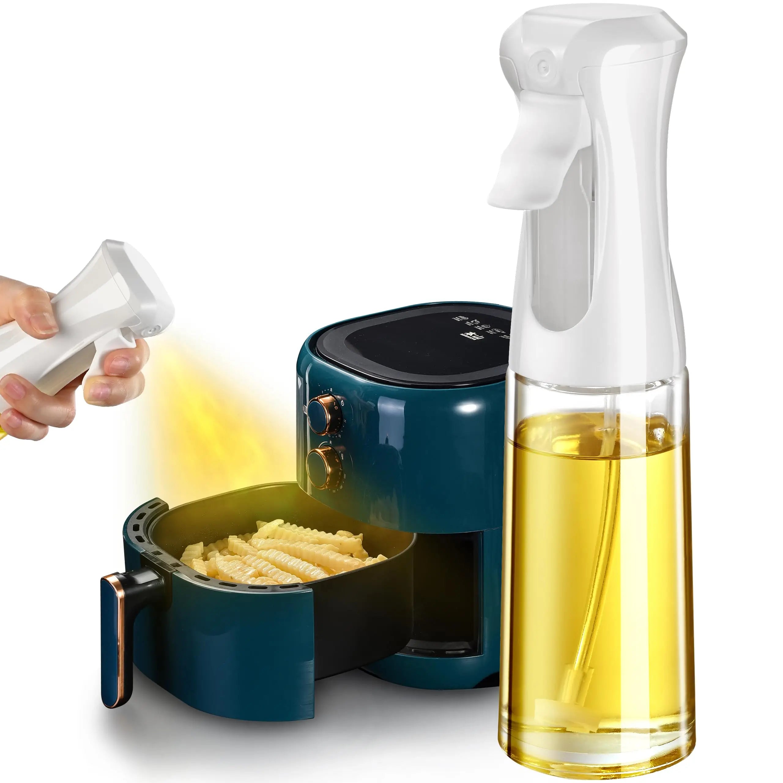Oil Sprayer for Cooking  Kitchen Gadgets Air fryer spray bottle  Widely Used for Salad Making, Baking, Frying, BBQ