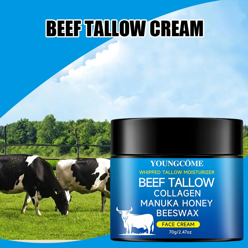 Tallow face cream raw Honayolive oil Anti Aging Face Cream  Wrinkle Remover Collagenr Smooth Wrinkle Moisturizing Firming