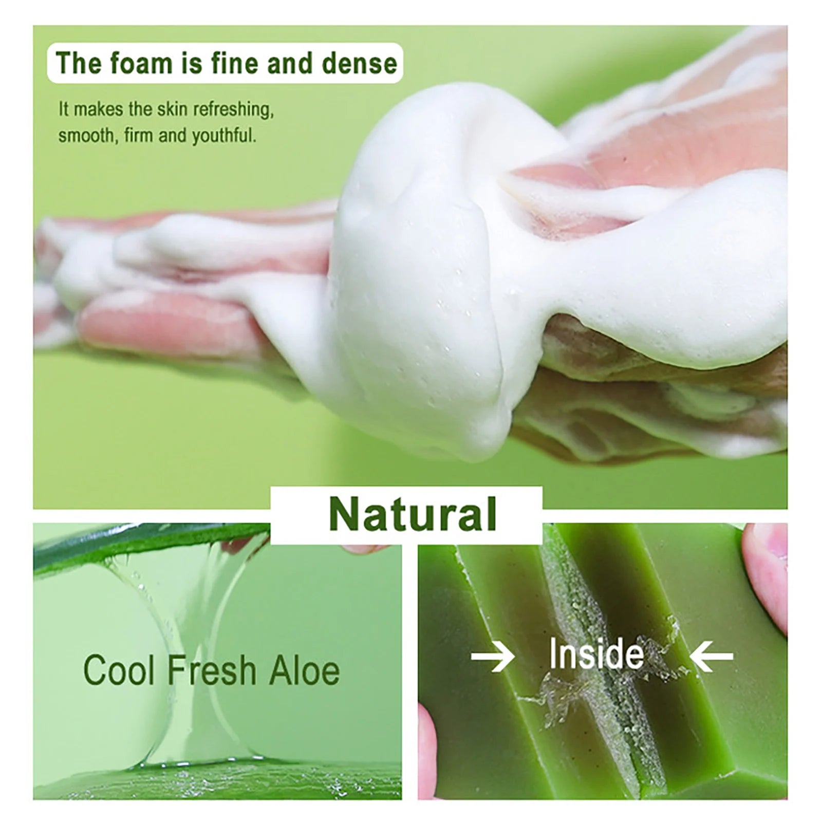 Aloe Brightening Soap Bar, Reduce Dark Spots, Sun Spots, Acne, Oil Control, Clean Stains, Exfoliation, For Face and Body