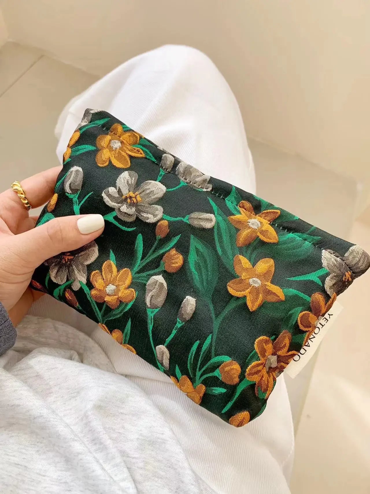 Makeup Bag Women Cosmetic Bag Flower Toiletry Pouch Case Organizer Make Up Bag Travel Wash Girls Travel Storage pouch
