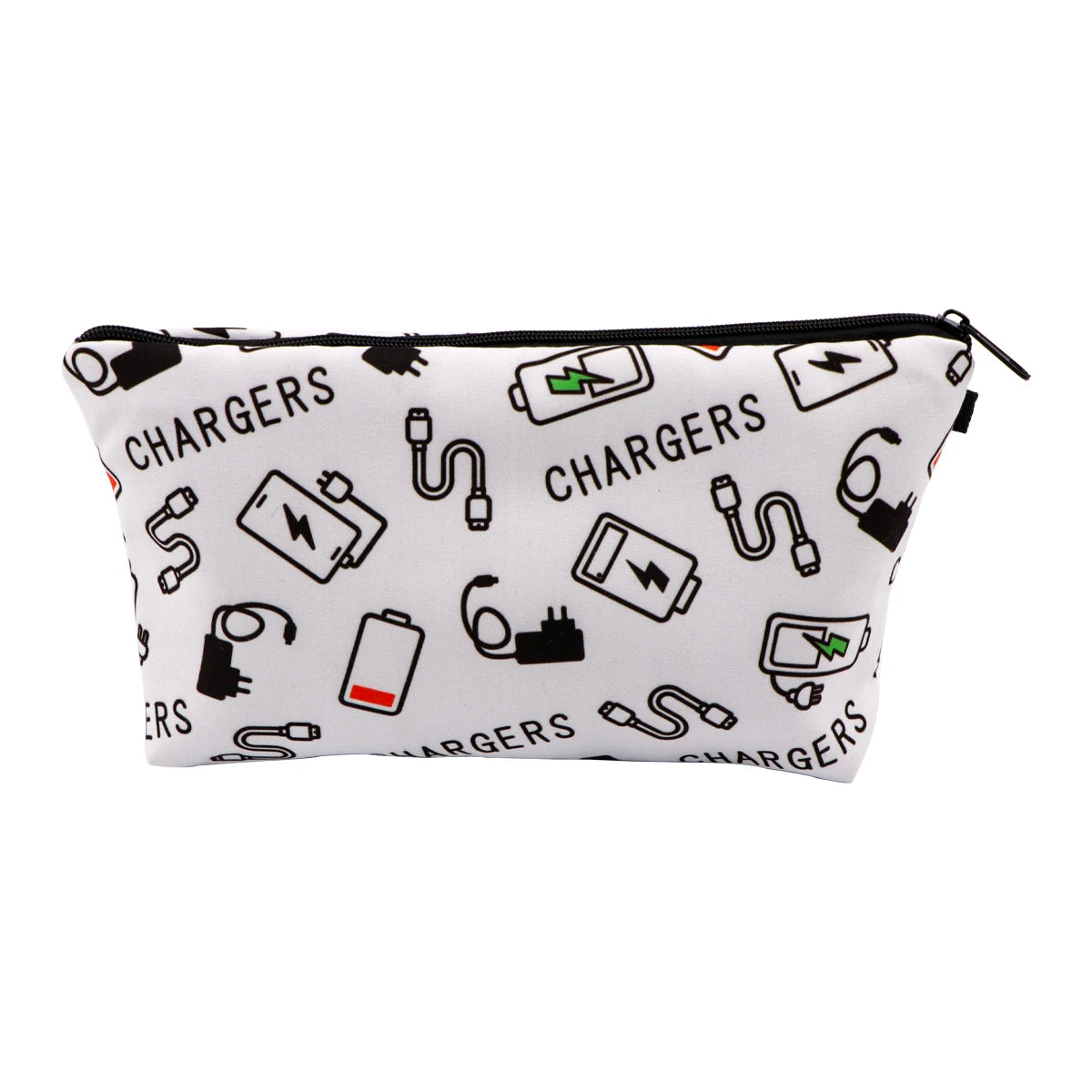 Simple Quotes Cosmetic Bags Portable for Women Cartoon Phrase Travel Storage Bag Lipstick Cosmetics Small Bags Organizer Case