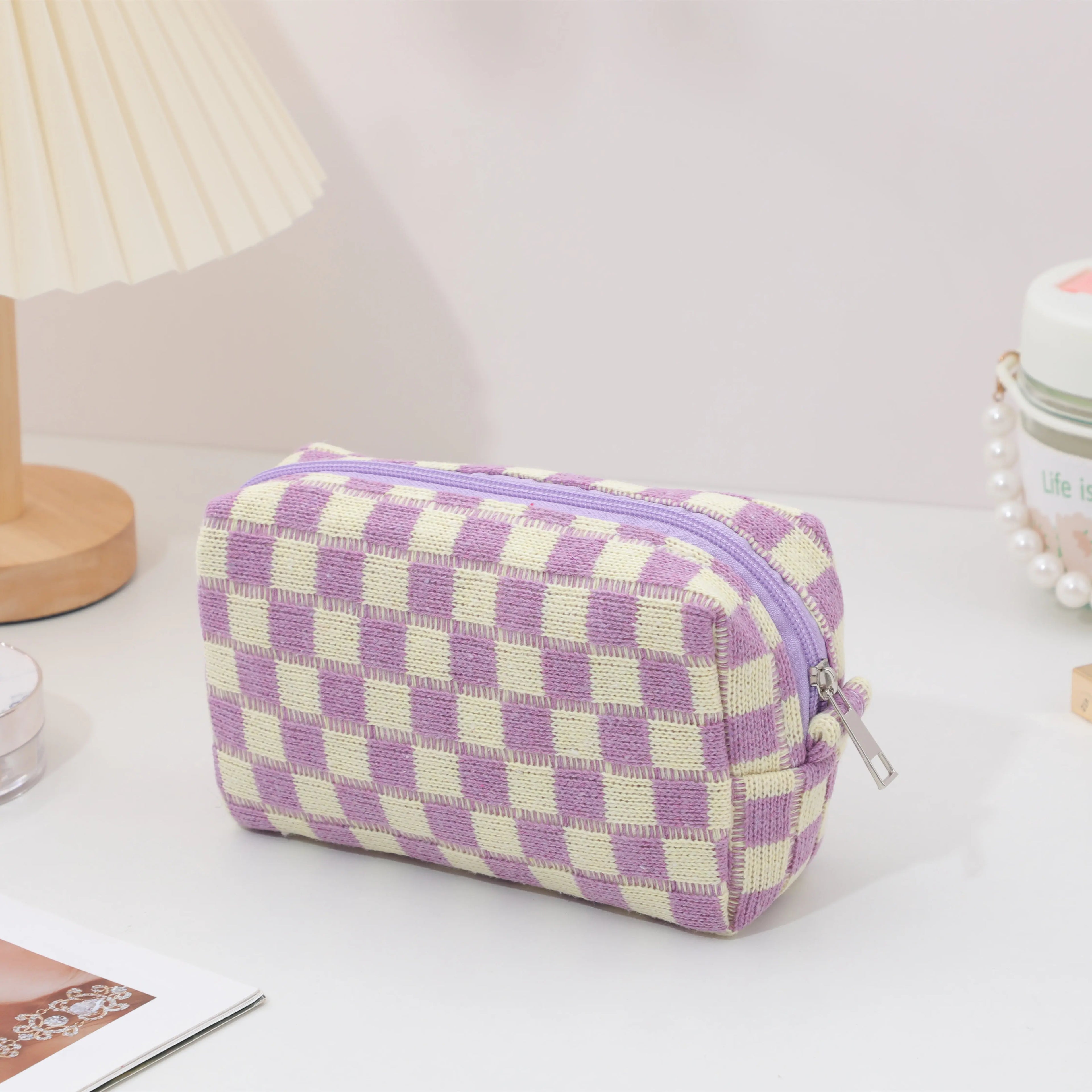 Cosmetic Bag Makeup Bag Portable Travel Makeup Case Cute Pencil Pouch Women Toiletry Bag for Girls Traveling