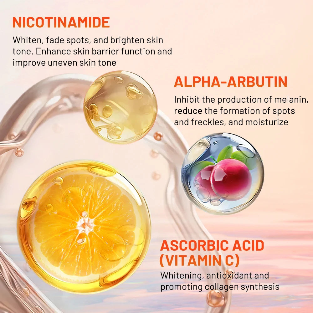 Vitamin C Whitening Facial Serum Anti Aging Moisturzing Serum Face Care VC Remove Dark Spots Serum Anti Wrinkle Skin Care Women