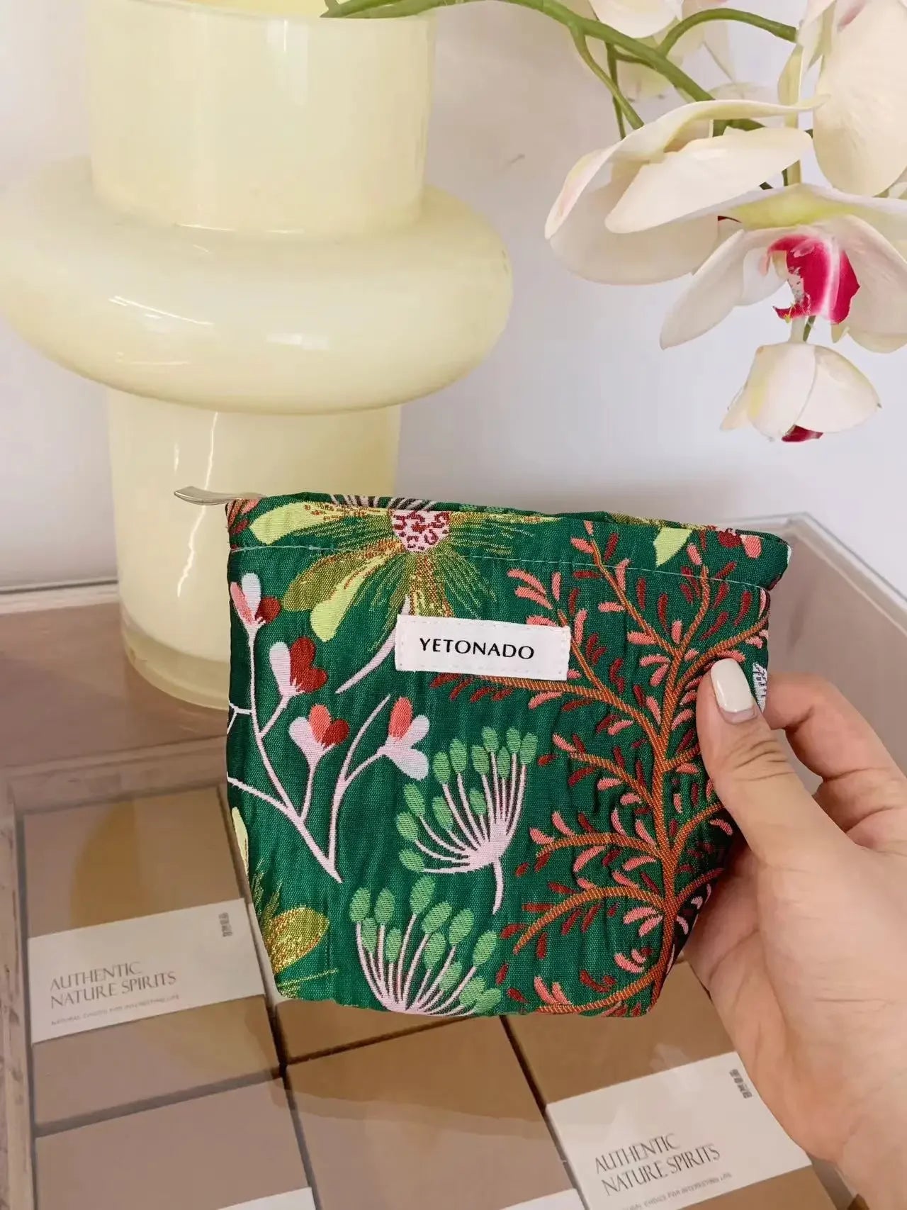 Makeup Bag Women Cosmetic Bag Flower Toiletry Pouch Case Organizer Make Up Bag Travel Wash Girls Travel Storage pouch