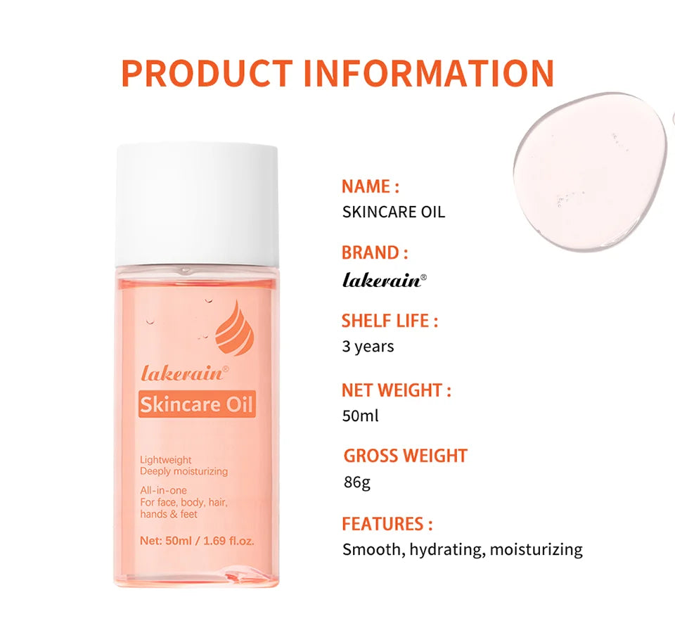 Bio Skincare Body Oil Face Body Moisturizer Vitamin A Vitamin E Exfoliate skin Improve Hair Health Fade Scars Exfoliate skin car