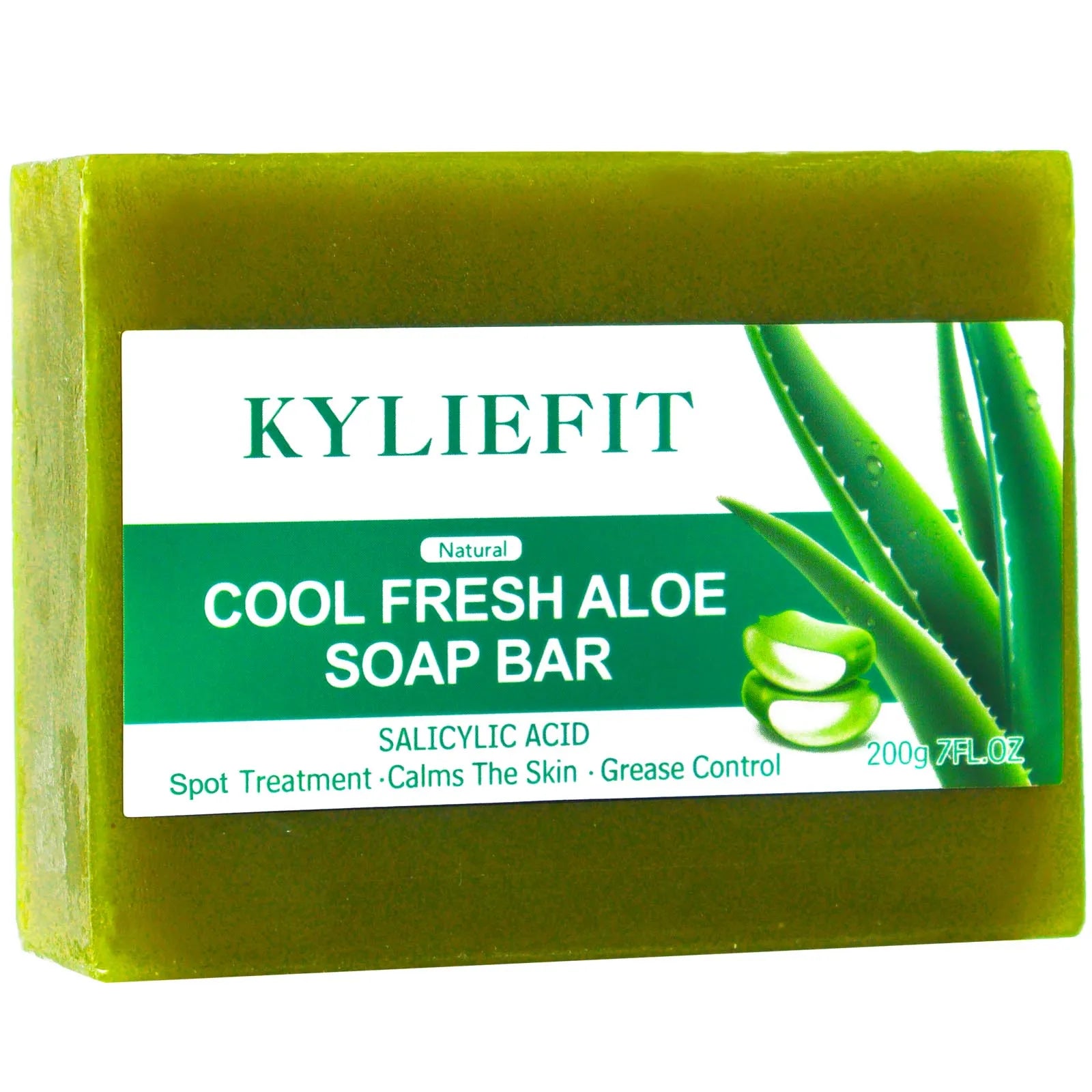 Aloe Brightening Soap Bar, Reduce Dark Spots, Sun Spots, Acne, Oil Control, Clean Stains, Exfoliation, For Face and Body