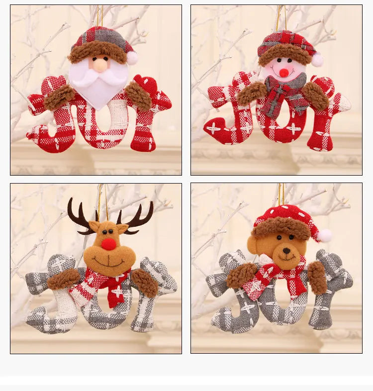 Christmas Ornaments Red Star Christmas Tree Pendant Xmas DIY New Year 2023 Party Gifts Noel Supply Navidad 2022 Home Decor