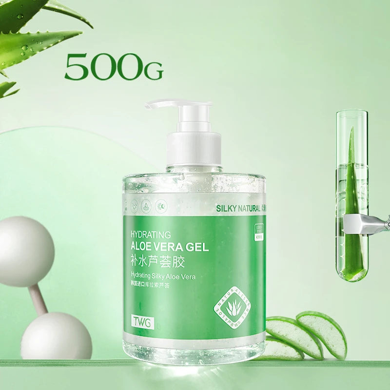 Aloe Vera Gel 500g Large Bottle Moisturizing Aloe Gel Large Capacity Hydrating and Moisturizing