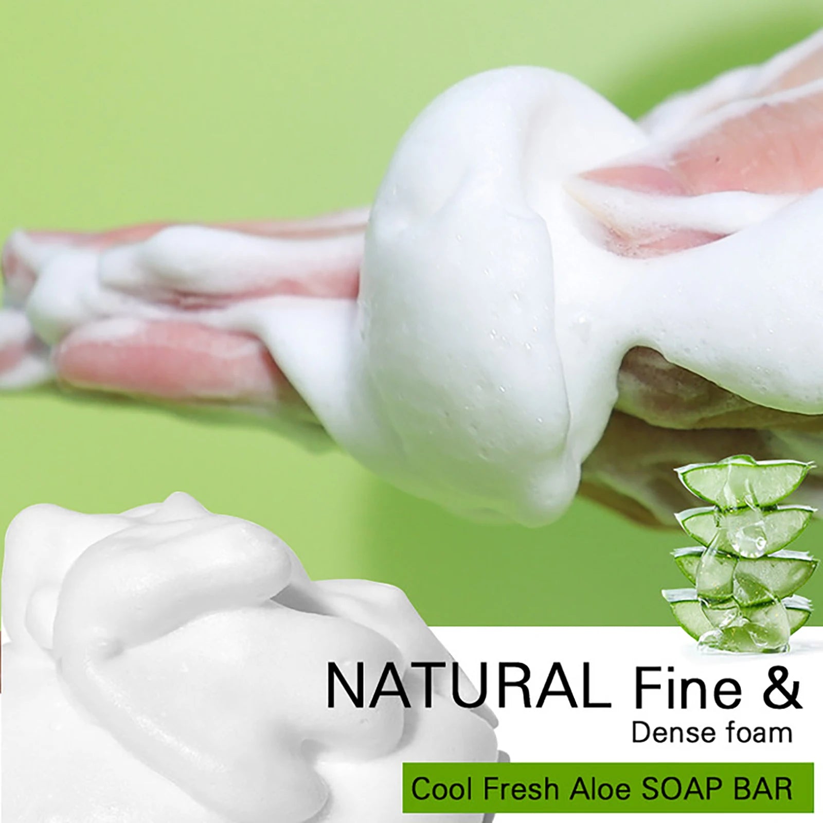 AILKE Aloe Vera Whitening Soap, Remove Acne, Pimples, Skin Radiant, Improve Skin Luster, Vegan Bath Wash for All Skin Types