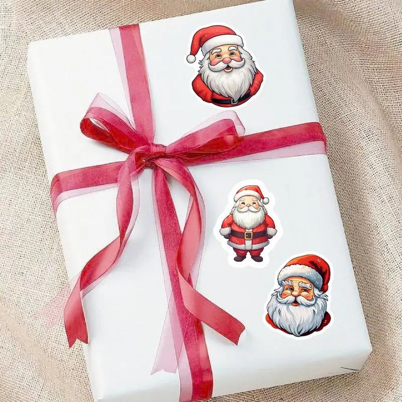 Christmas Stickers for Holiday Crafts Tag Sticker Envelopes Christmas Santa Claus Packing Label Christmas theme Party supplies