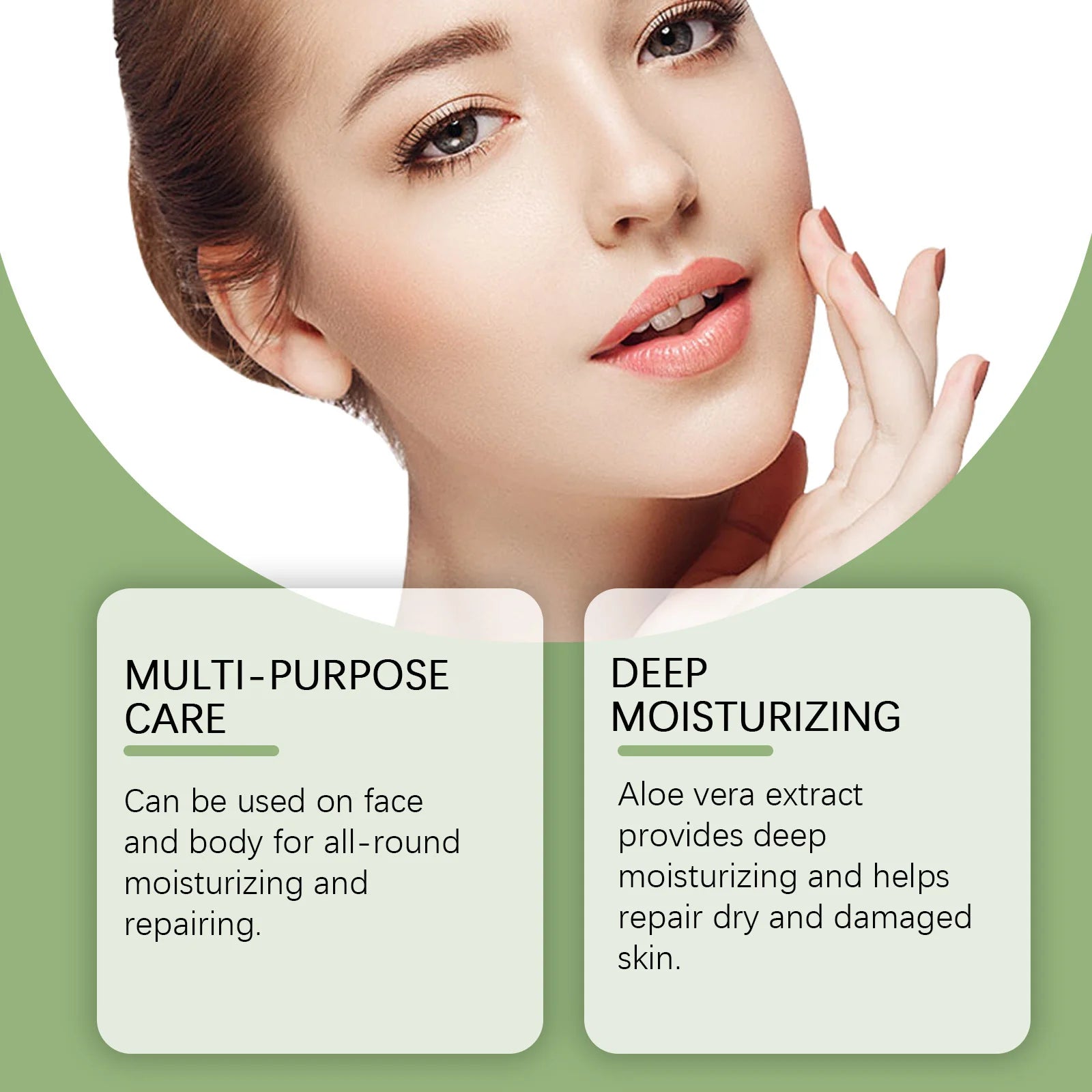 Aloe Vera Gel Pore Shrinking Oil Control Ance Remover Moisturizing Brighten Anti-Aging Facial Essence Beauty Skin Care Products