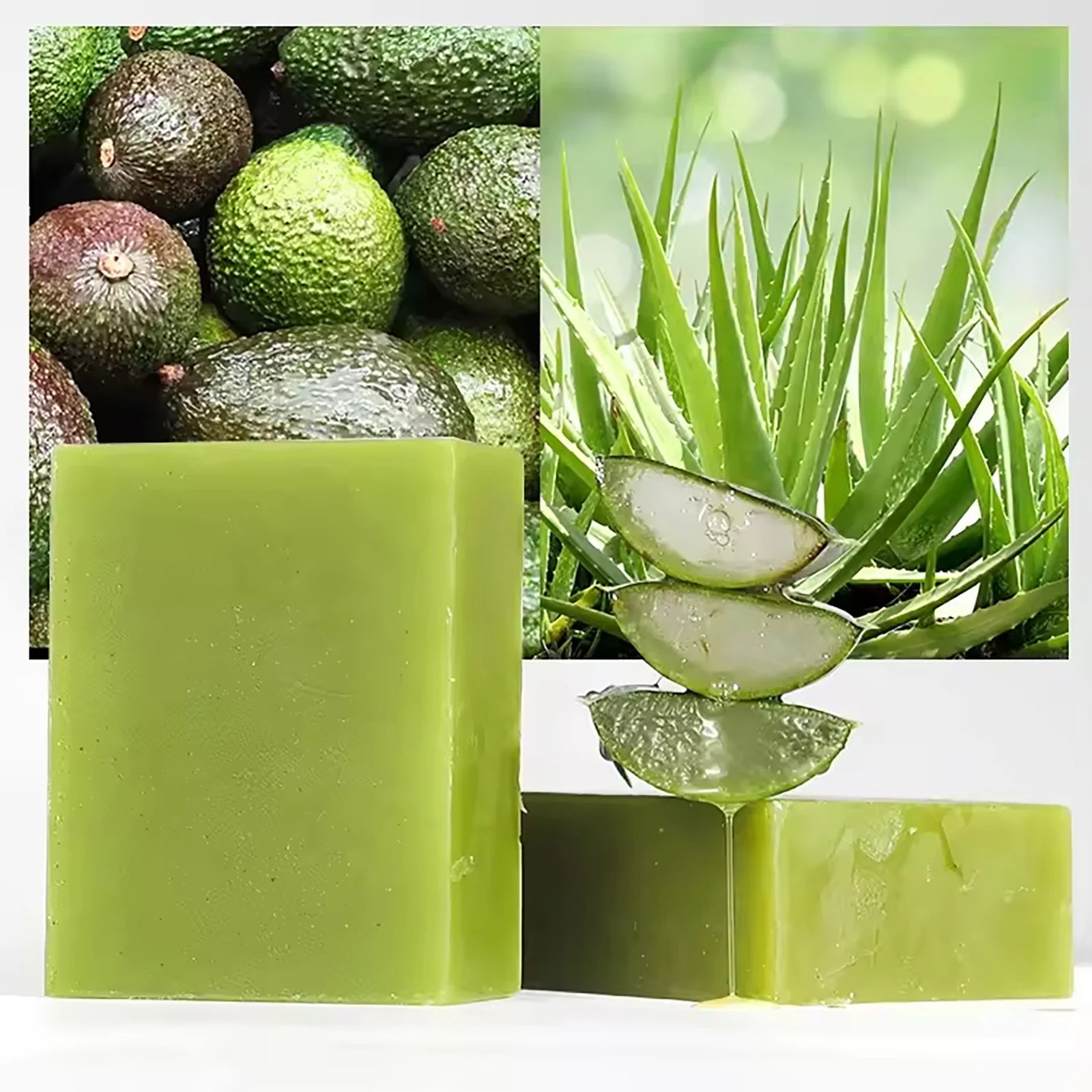 AILKE Aloe Vera Whitening Soap, Remove Acne, Pimples, Skin Radiant, Improve Skin Luster, Vegan Bath Wash for All Skin Types