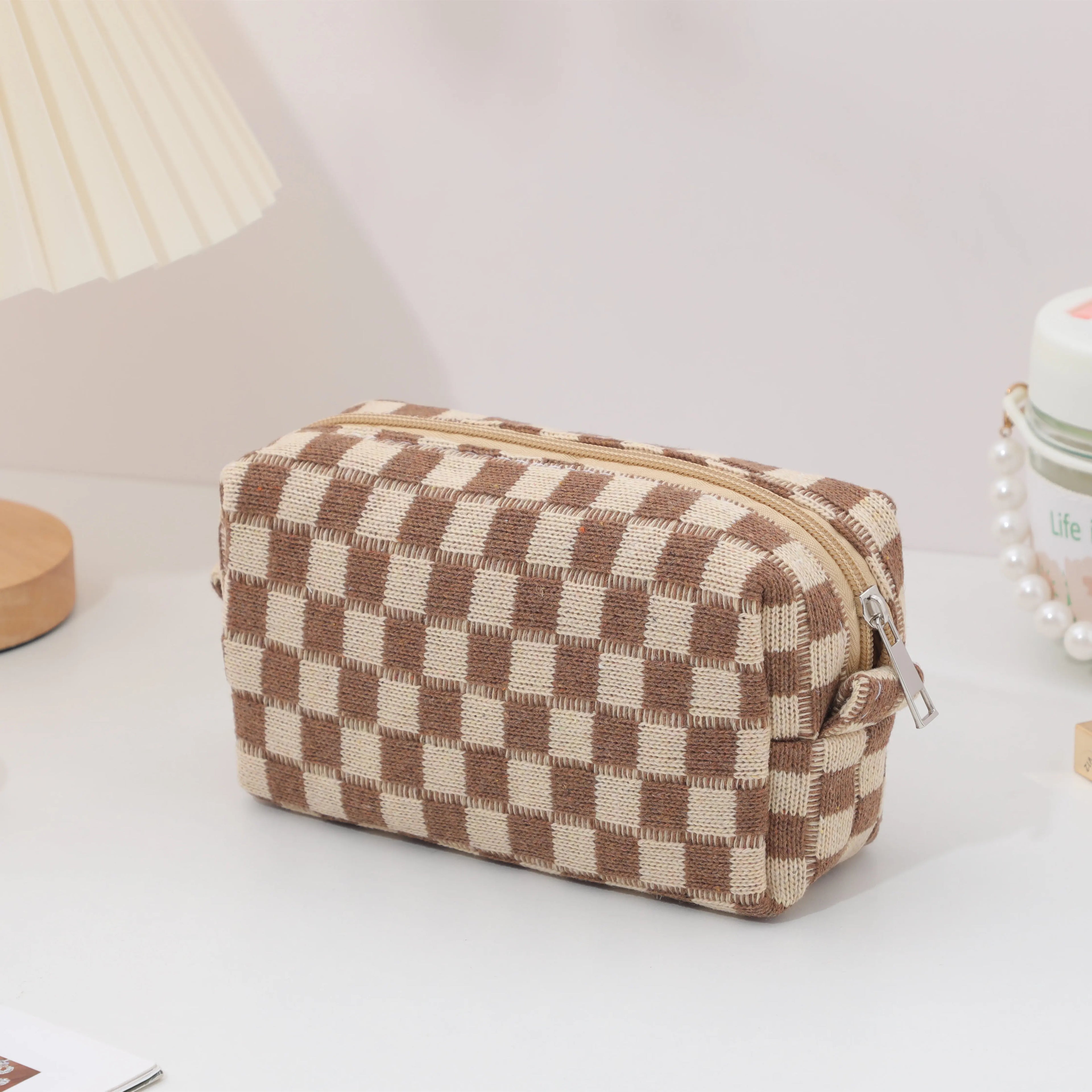 Cosmetic Bag Makeup Bag Portable Travel Makeup Case Cute Pencil Pouch Women Toiletry Bag for Girls Traveling