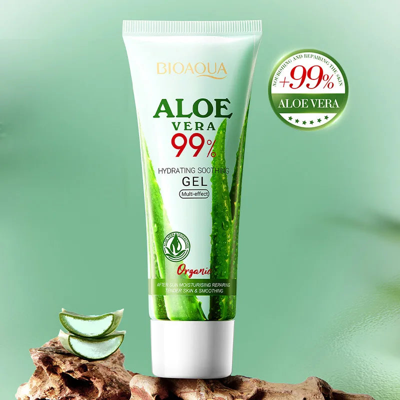 Aloe Vera Gel 100% Natural For Face And Body, Hydrating Moisturizing  Soothing Skin For Sunburn Relief, Acne, After Sun Care 50g