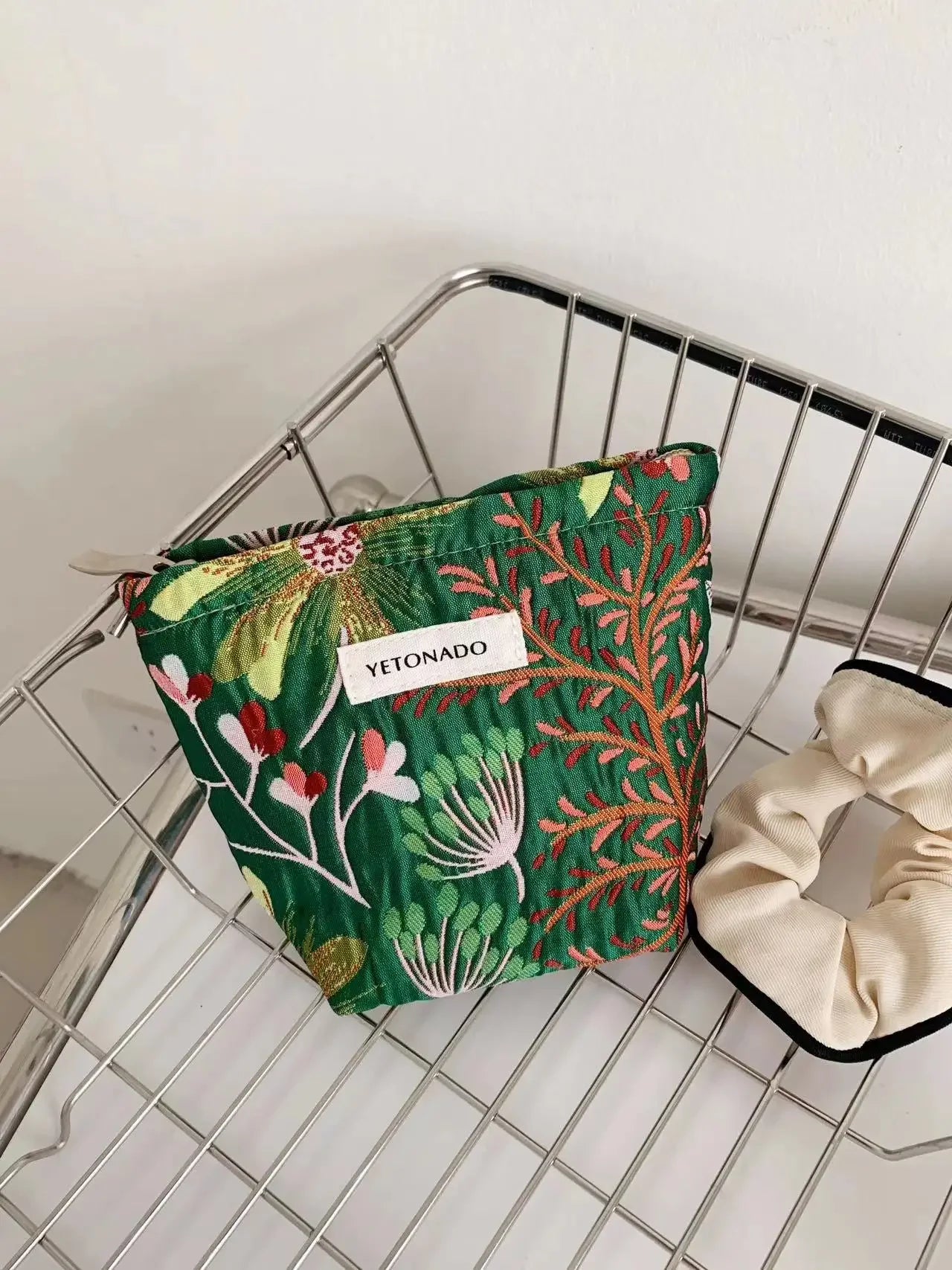 Makeup Bag Women Cosmetic Bag Flower Toiletry Pouch Case Organizer Make Up Bag Travel Wash Girls Travel Storage pouch